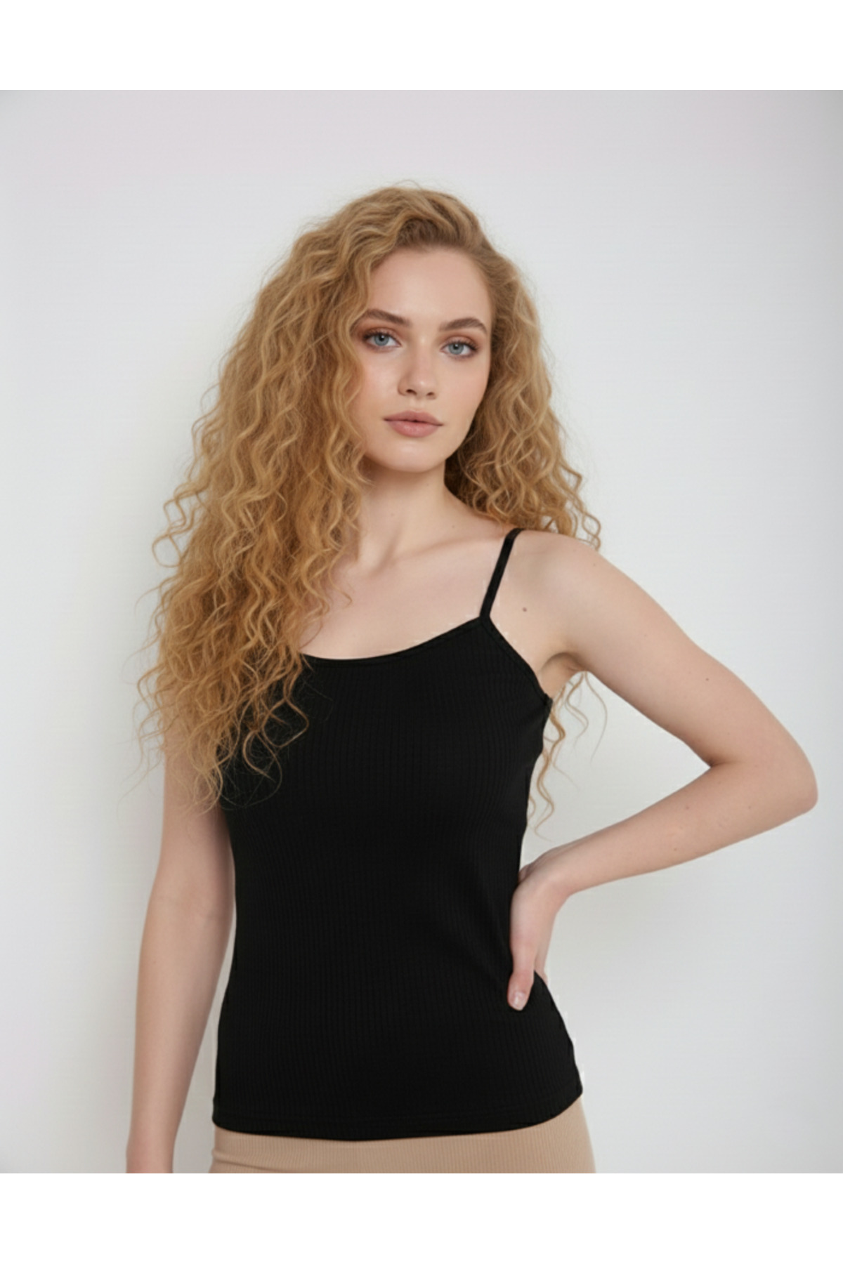 MrrMajestic  Fitilli 6 Lı Paket Kadın Atlet % 100 Pamuk ( Mix ) - Görsel 6