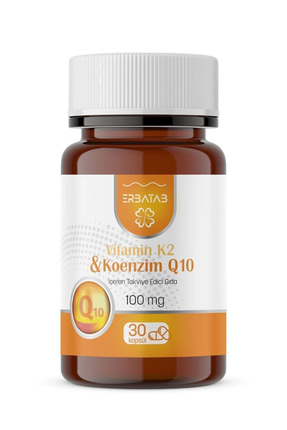 Erbatab Vitamin K2 ve Koenzim Q10 30 Kapsül
