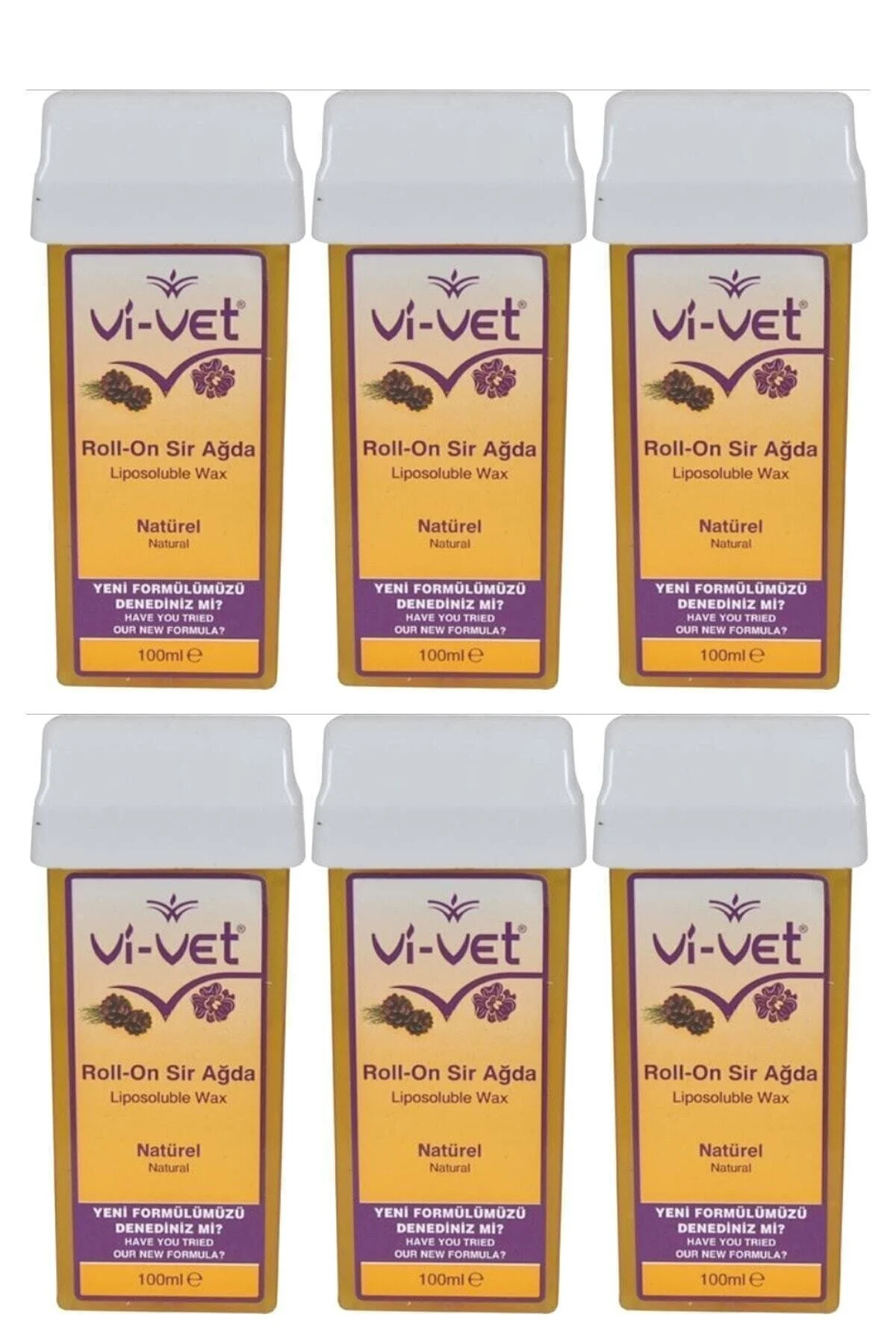 Vi-vet Natural Kartuş Sir Ağda 100 ml 6 lı Set — BN-110