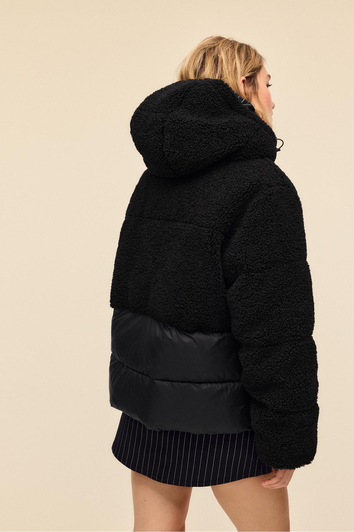 استرادیواریوس کاپشن مخمل خواب دار پفی ترکیبی