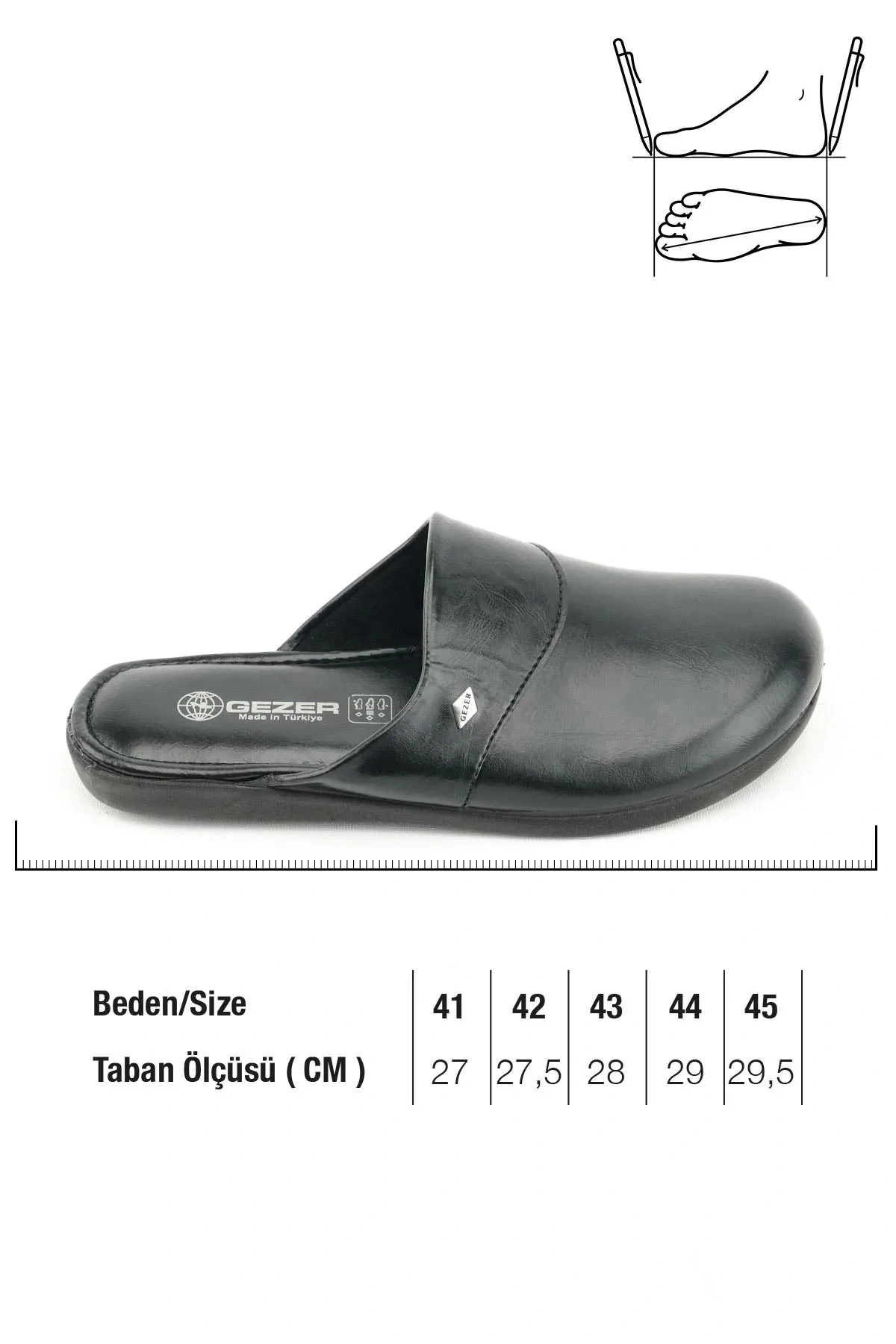 Gezer  11115 Erkek Çeyiz Bohça Damat Ev Terliği Mf11115 - Görsel 5