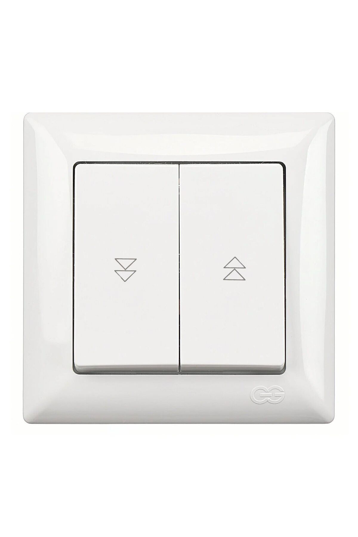 Günsan Visage Beyaz Jaluzi Kumanda Anahtarı (İki Düğmeli)