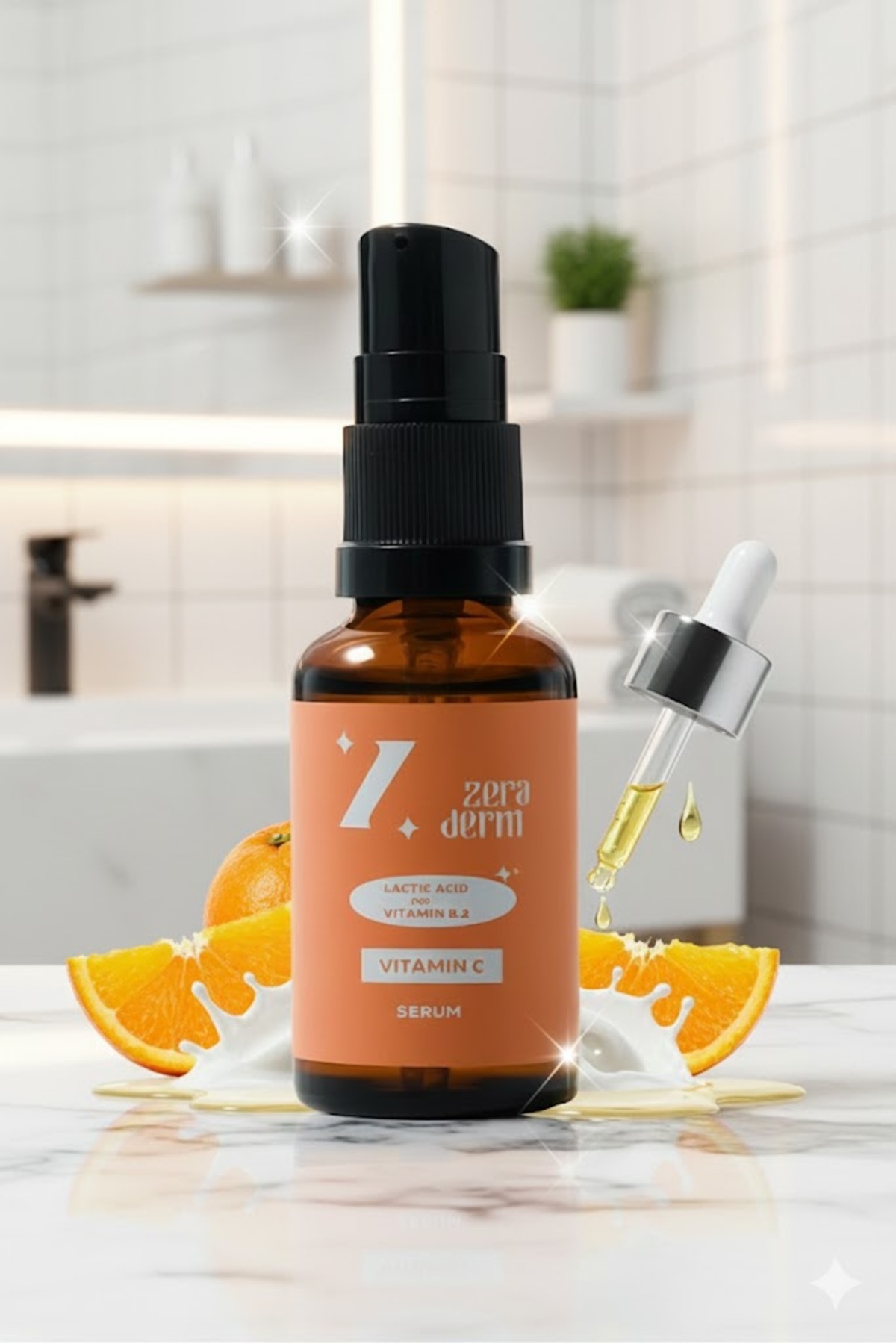 Leke Karşıtı Aydınlatıcı Vitamin C Serum Ascorbic Asit, Ferulic Asit 30 ML — cvitaminiserum01 — تصویر 3 از 7