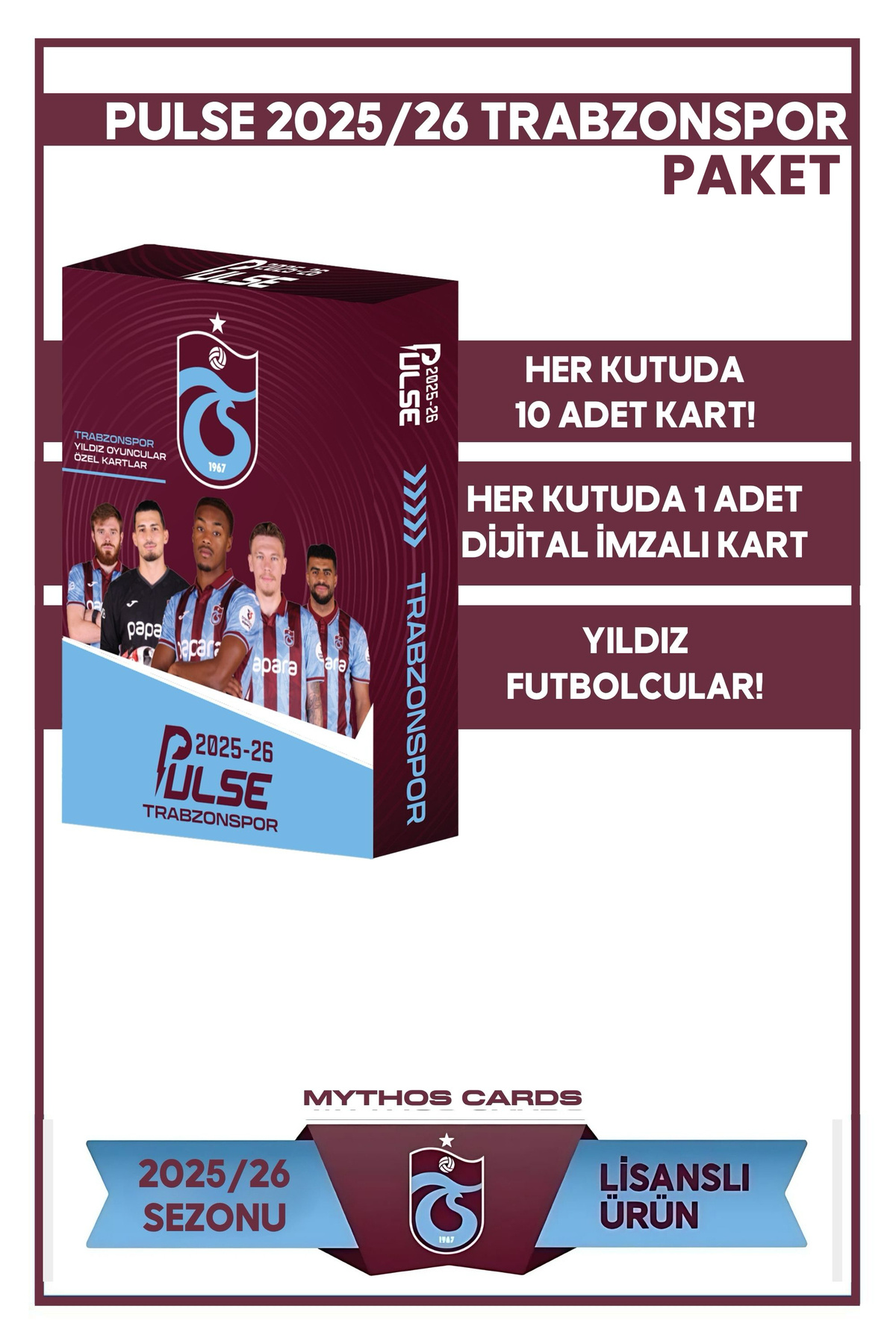 Trabzonspor - PULSE FUTBOLCU KARTLARI 2025/26 - PAKET