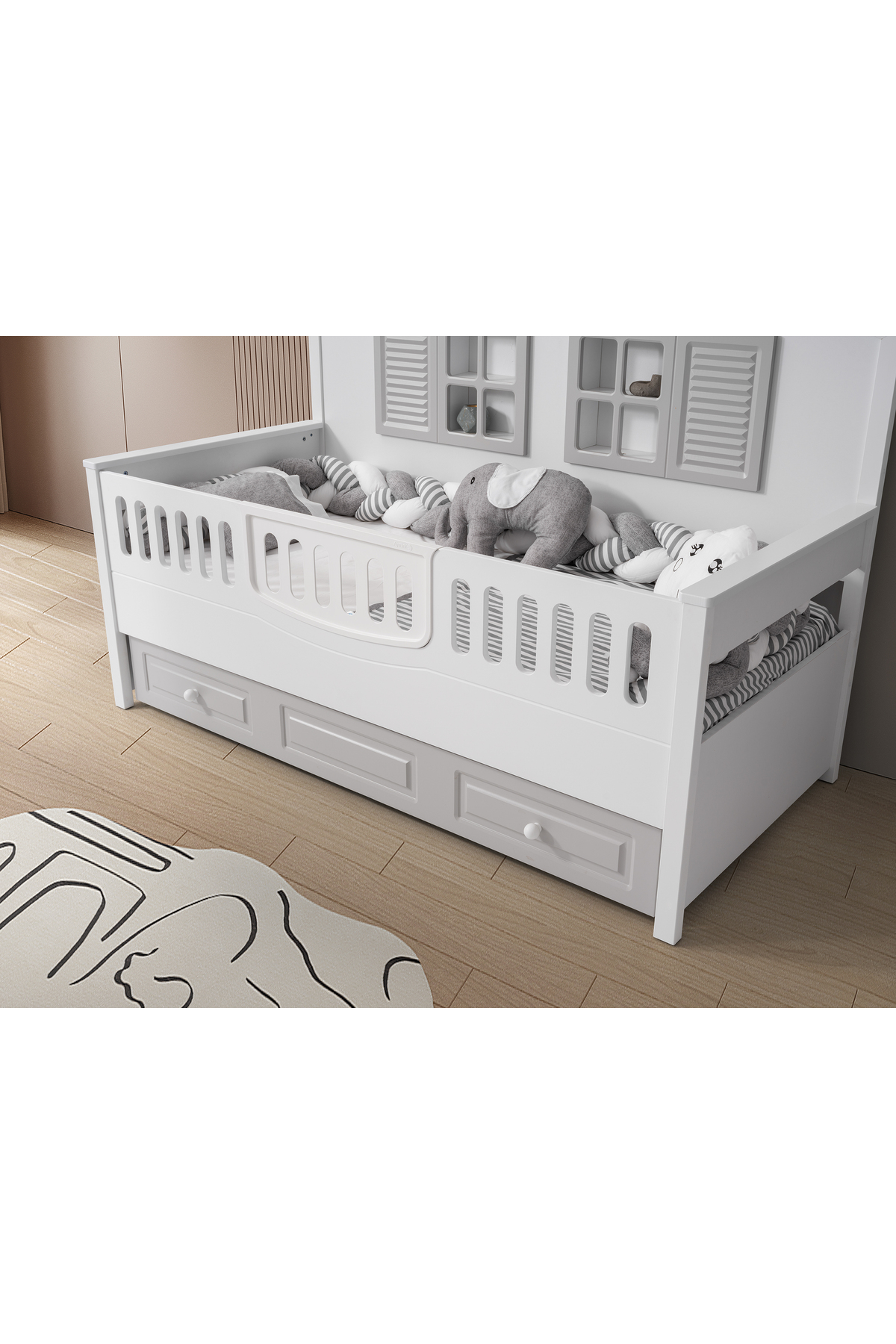 Cozibo Vizyon Mia Montessori Yavrulu Karyola Bebek Montessori 90x190 cm fotoğrafı 2 (önizleme)