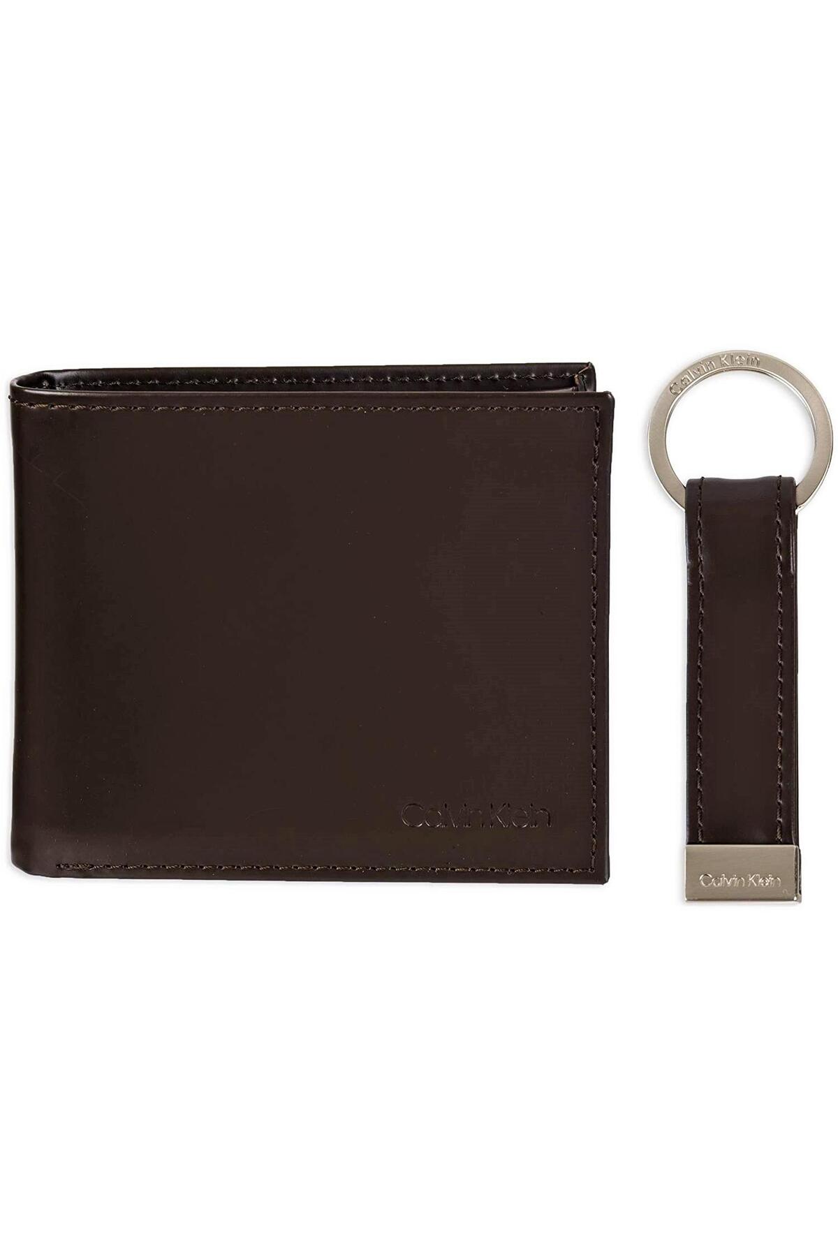 کلوین کلاین کیف پول مردانه-جاکلیدی 31CK330001-قهوه‌ای