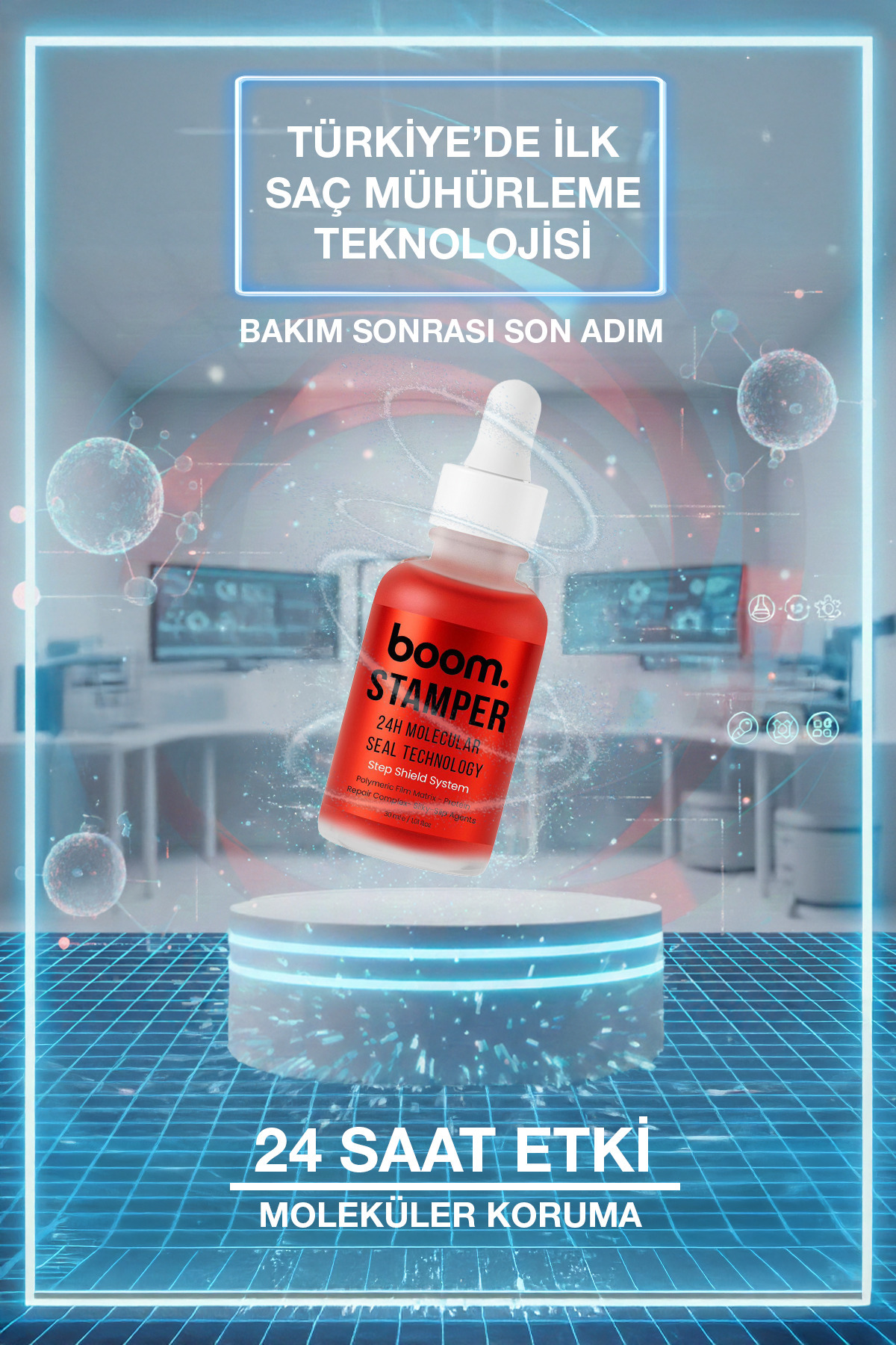BOOM Stamper 24 Saat Saç Mühürleme Ampoule Serum