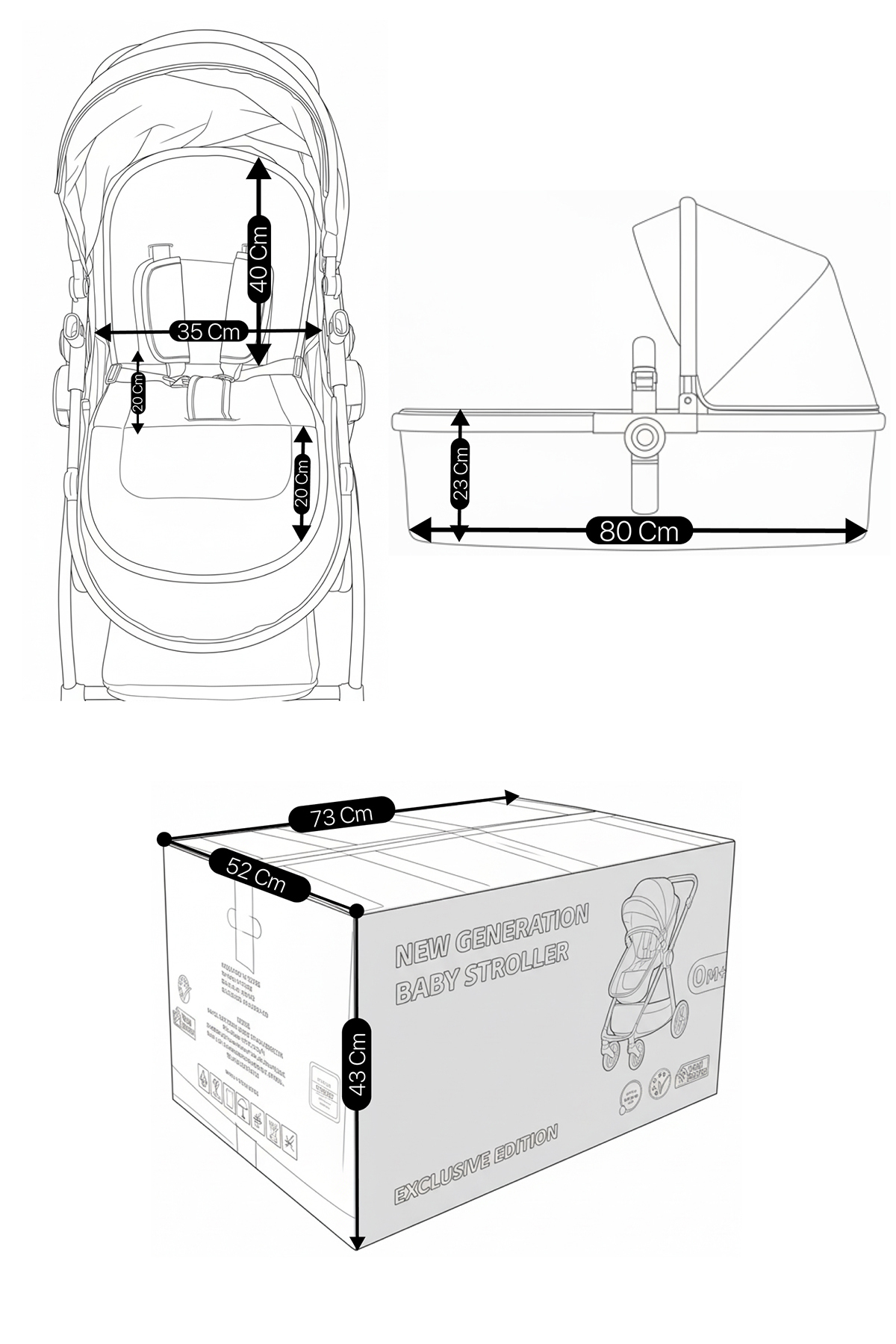 Baby Home 1010 Qool Travel Sistem Bebek Arabası | Çift Yönlü | Portbebe & Oto Koltuğu fotoğrafı 7 (önizleme)
