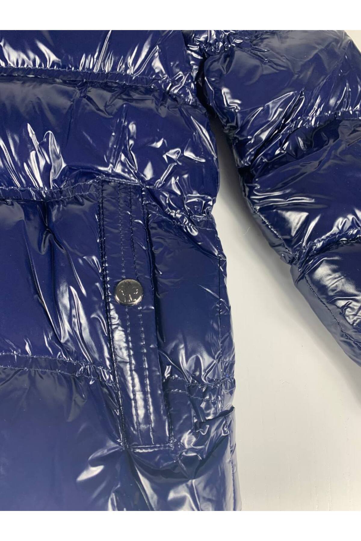 YusGos Kız Bebek Çocuk Kapüşonlu Fermuarlı Parlak Şişme Dolgu Mont (2-15 Yaş) fotoğrafı 6 (önizleme)