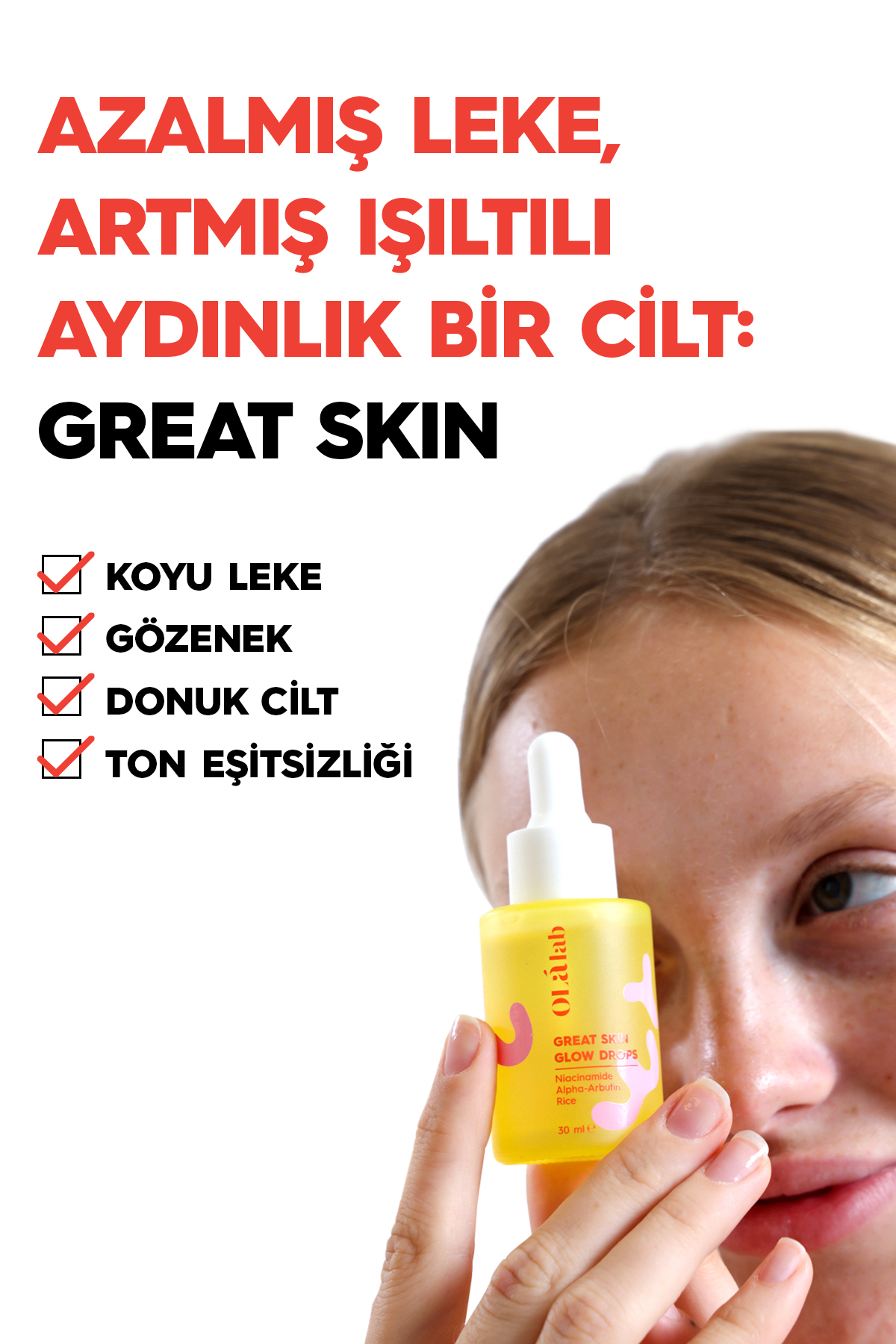 Leke Karşıtı Aydınlatıcı Alpha Arbutin Cilt Serumu 30 ml — Glow Drops — تصویر 3 از 6