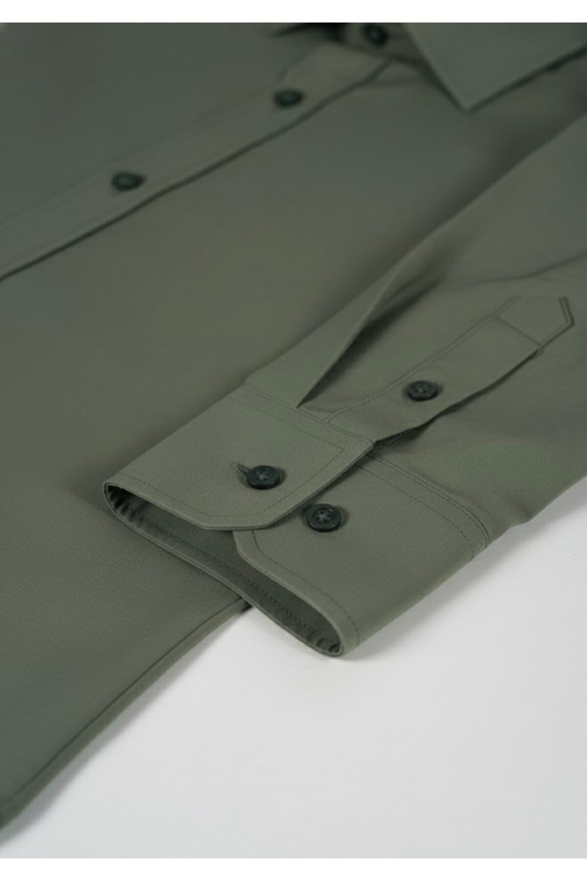 YusGos  Uzun Kollu Pamuklu Modal Yumuşak Kumaş Regular Fit Erkek Gömlek - Görsel 2