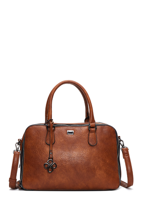 Derimod Kadın Kahverengi Uzun Askılı Kol Çantası 25WBD247314