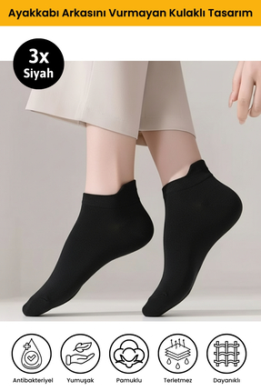 DORE Orijinal 3 Çift Kulaklı Konfor Modeli Ter Emici Spor Ayakkabı Sneaker Pr...