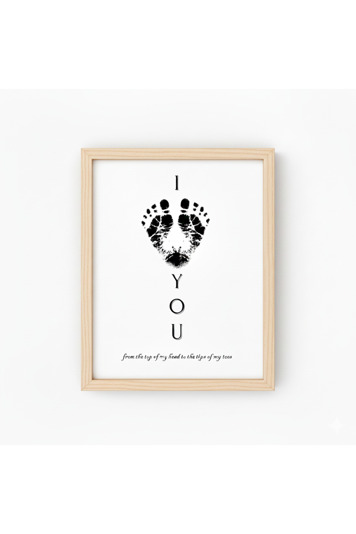 TinyPrint Stüdyo I Love You Temalı Seri El Ve Ayak İzi Anı Hatıra Seti Bebek & Çocuk & Patili Dostlar fotoğrafı 4 (önizleme)