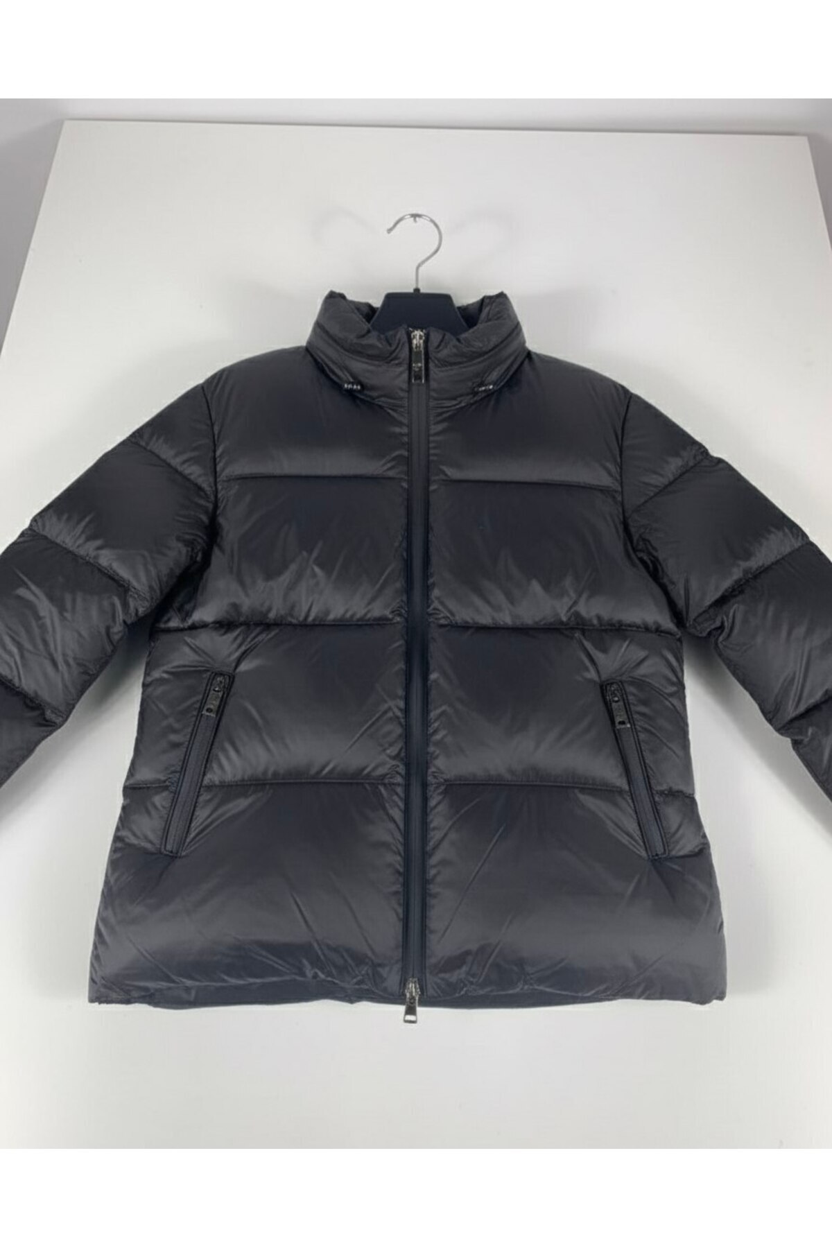 YusGos Unisex Kız/Erkek Bebek Çocuk Gizli Kapüşonlu Fermuarlı Cepli Şişme Mont (2-15 Yaş) fotoğrafı 4 (önizleme)