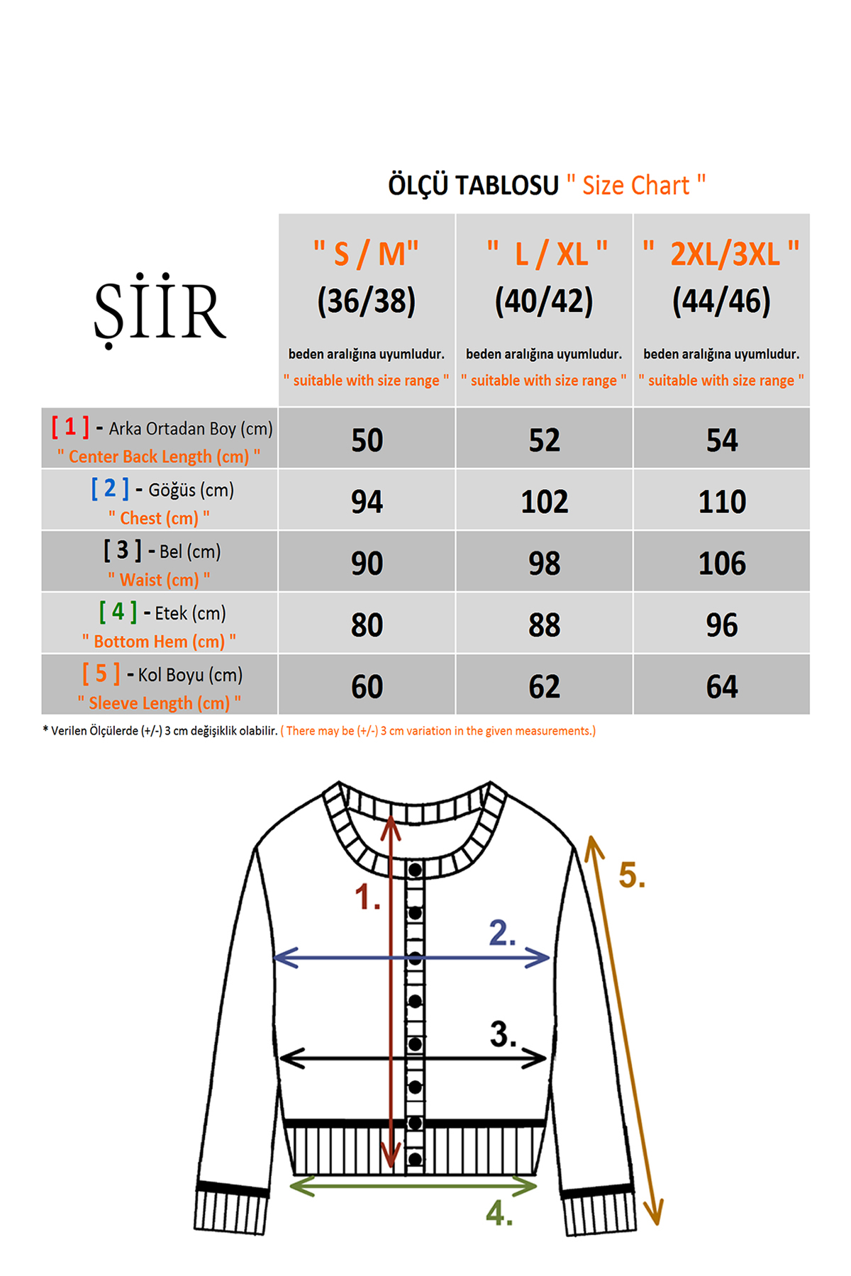 Şiir  Raye Kadın Yumuşak Dokulu Ara Biyeli Sıfır Yaka Düğmeli Uzun Kollu Örme Hırka - Ekru - Görsel 2