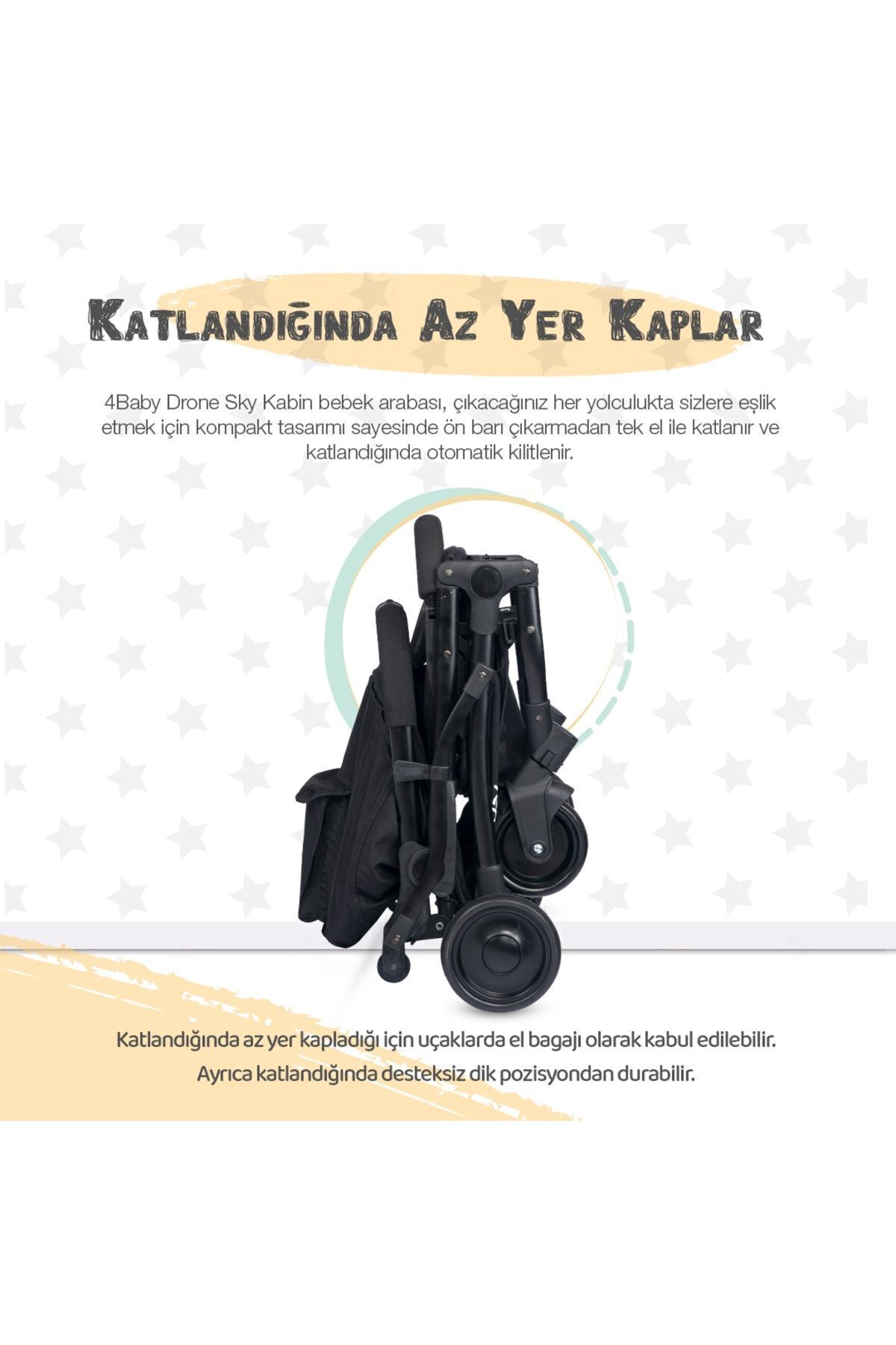 4 Baby Drone Black Sky Kabin Sistem Bebek Arabası fotoğrafı 7 (önizleme)