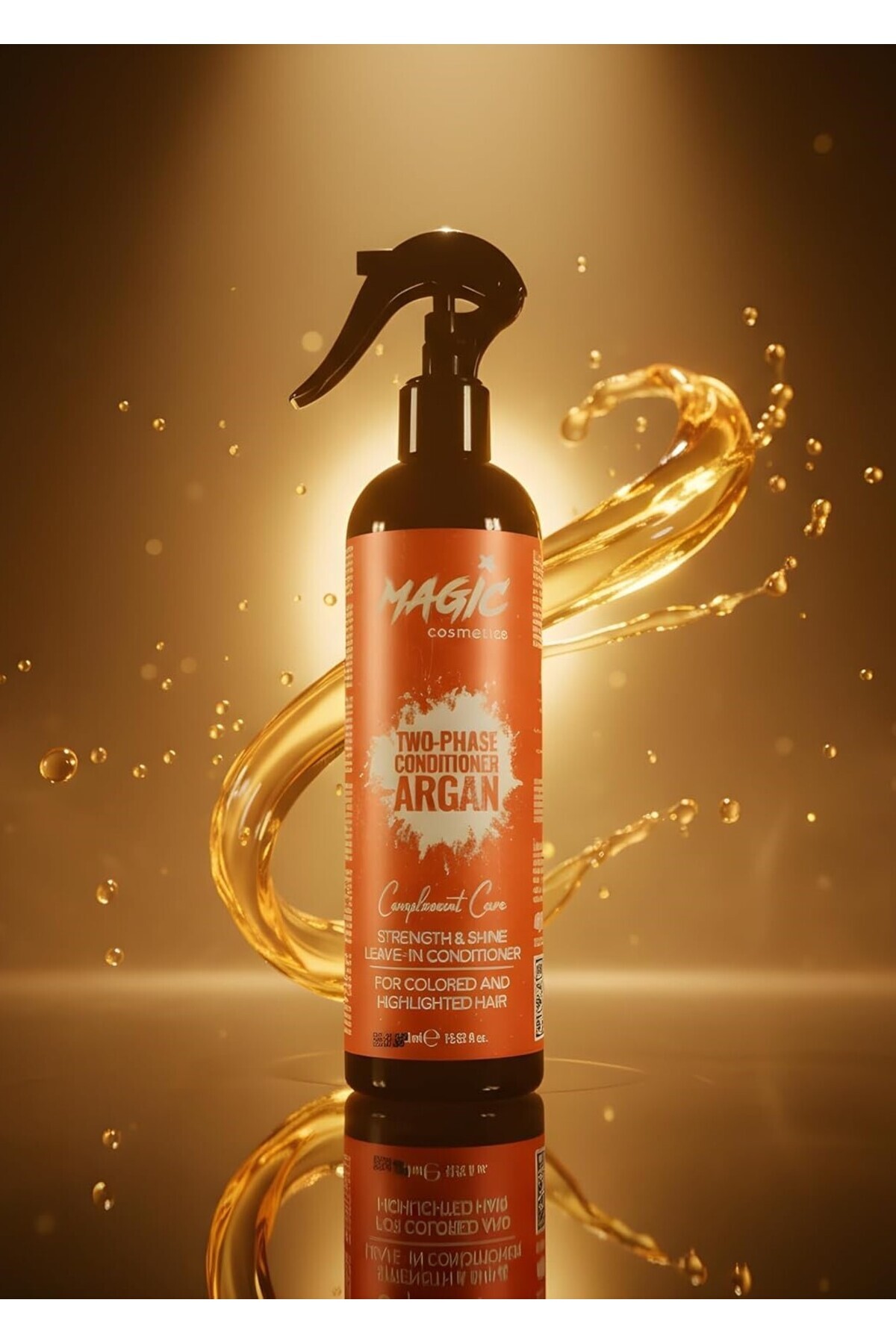 Çift Fazlı Argan Yağı İçerikli Fön Suyu 400 ml–Koruyucu & Besleyici–Parlaklık ve Kolay Tarama Sağlar — Magic Argan Fön Suyu — تصویر 5 از 6