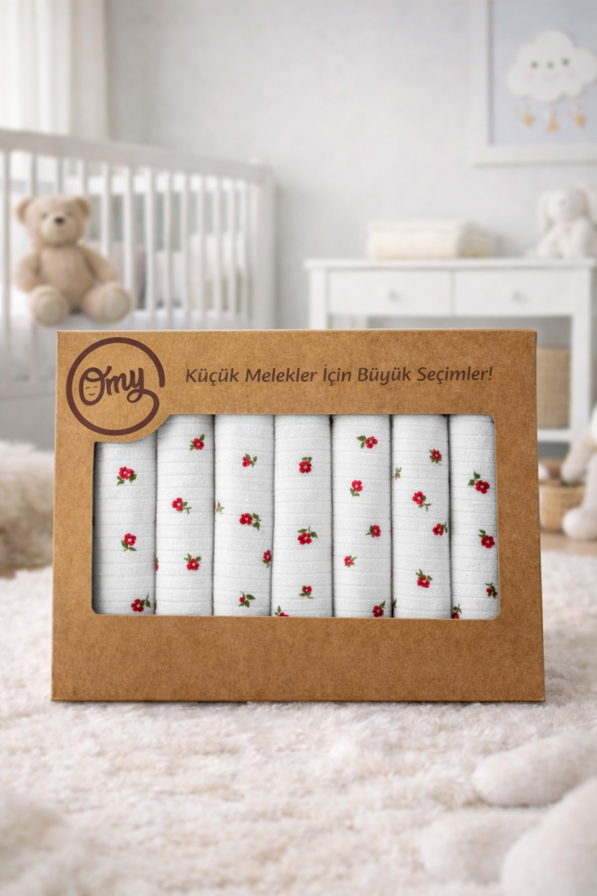 7PCS BABY MOUTH WIPES BOXED GIFT PATTERN