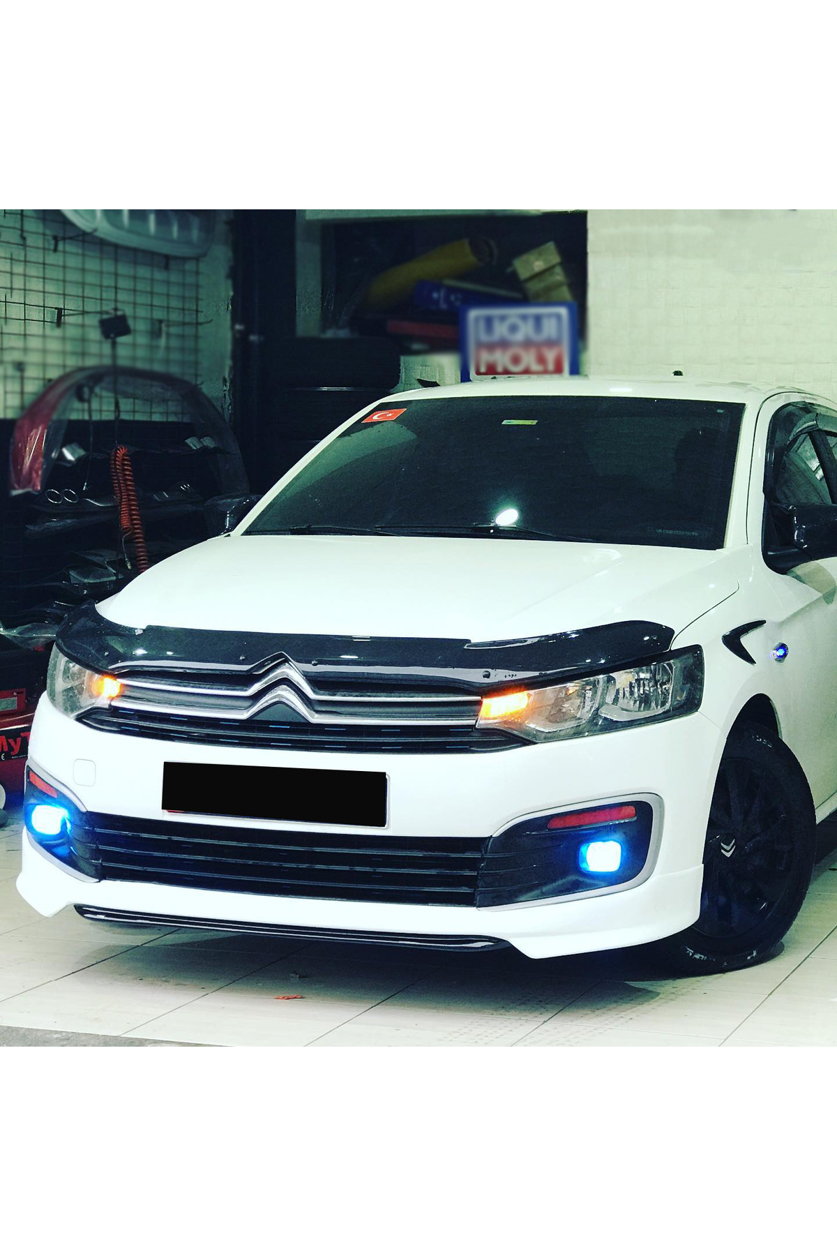 Citroen C-Elysee 2017-2023 Boyasız plastik Ön Ek