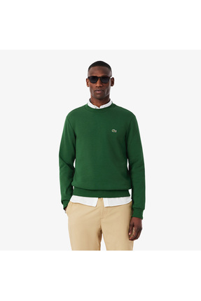 Lacoste Erkek Classic Fit Bisiklet Yaka Yeşil Sweatshirt