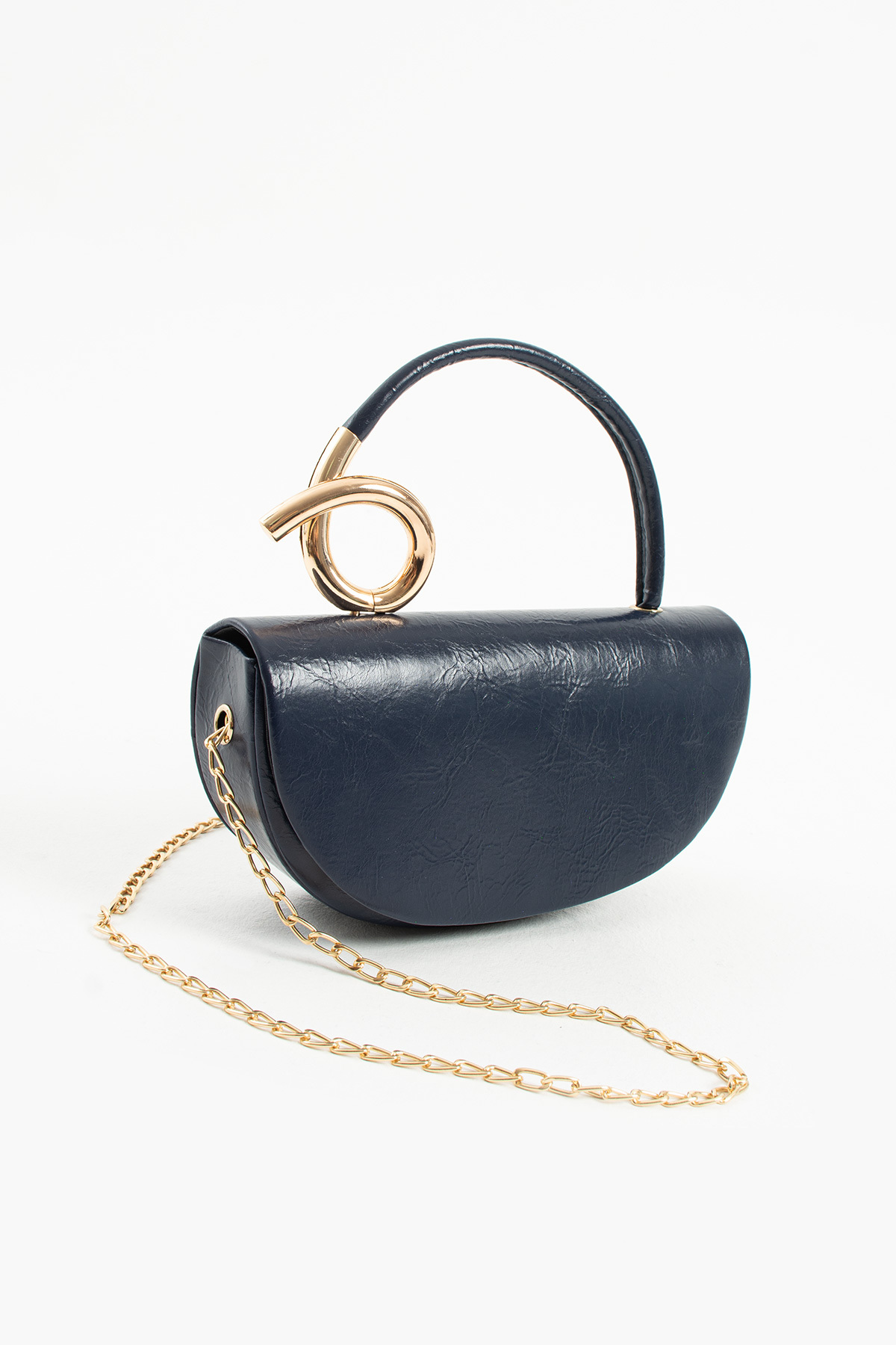VANCE MODEL WOMEN 'S HAND AND SHOULDER BAG WITH DARK BLUE BUCKLE