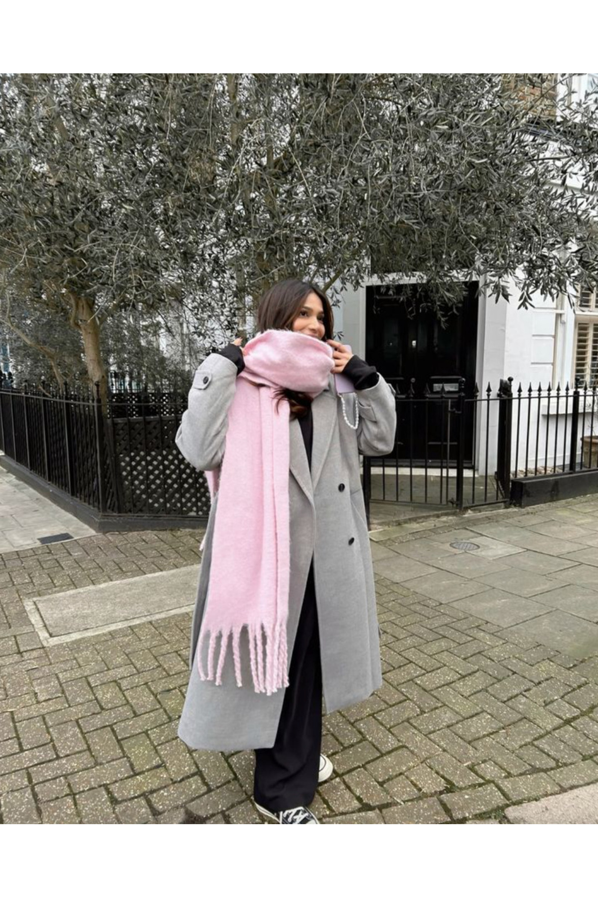 Puffy Pink Shawl Shoulder Shawl