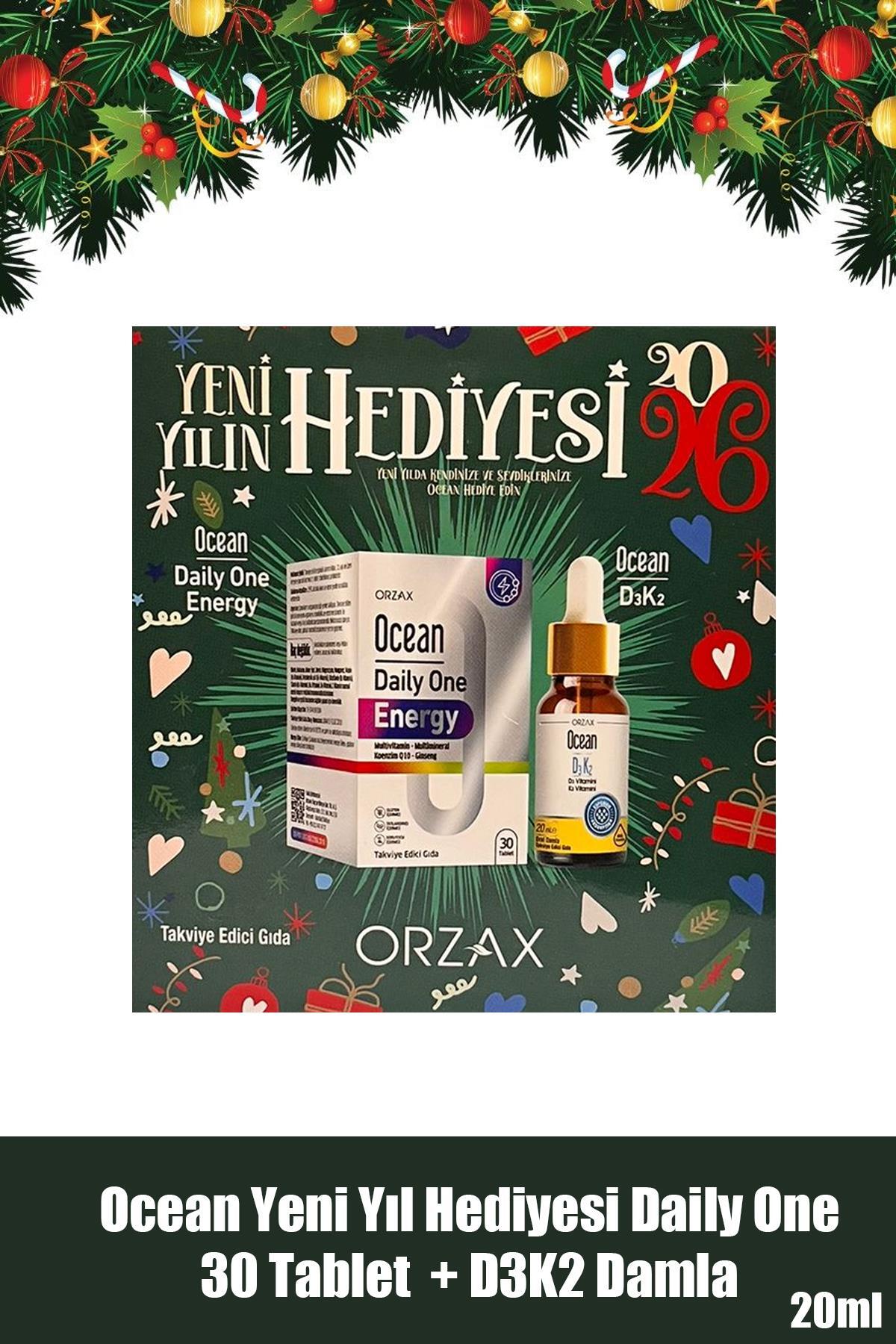 Orzax Ocean Yeni Yıl Hediyesi Daily One 30 Tablet + D3K2 Damla 20