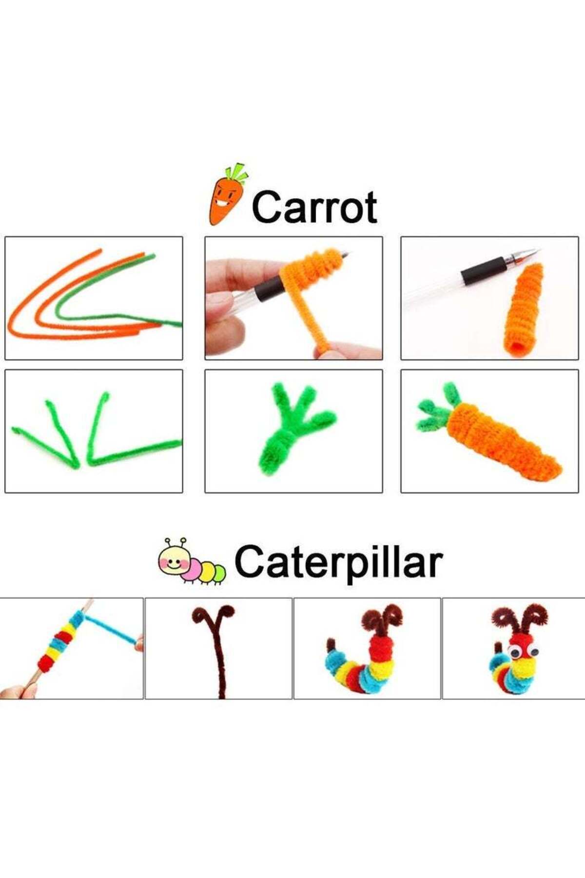 سیمهای پاککن چندرنگ چنیل برای کاردستیهای خانگی