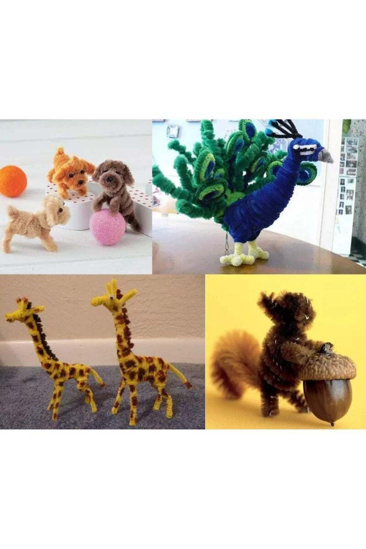 سیمهای پاککن چندرنگ چنیل برای کاردستیهای خانگی