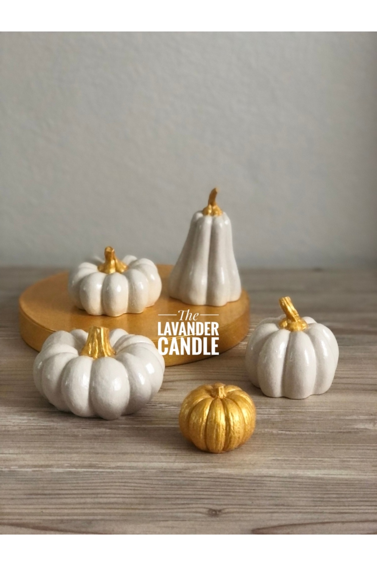 Pumpkin set with gold detail