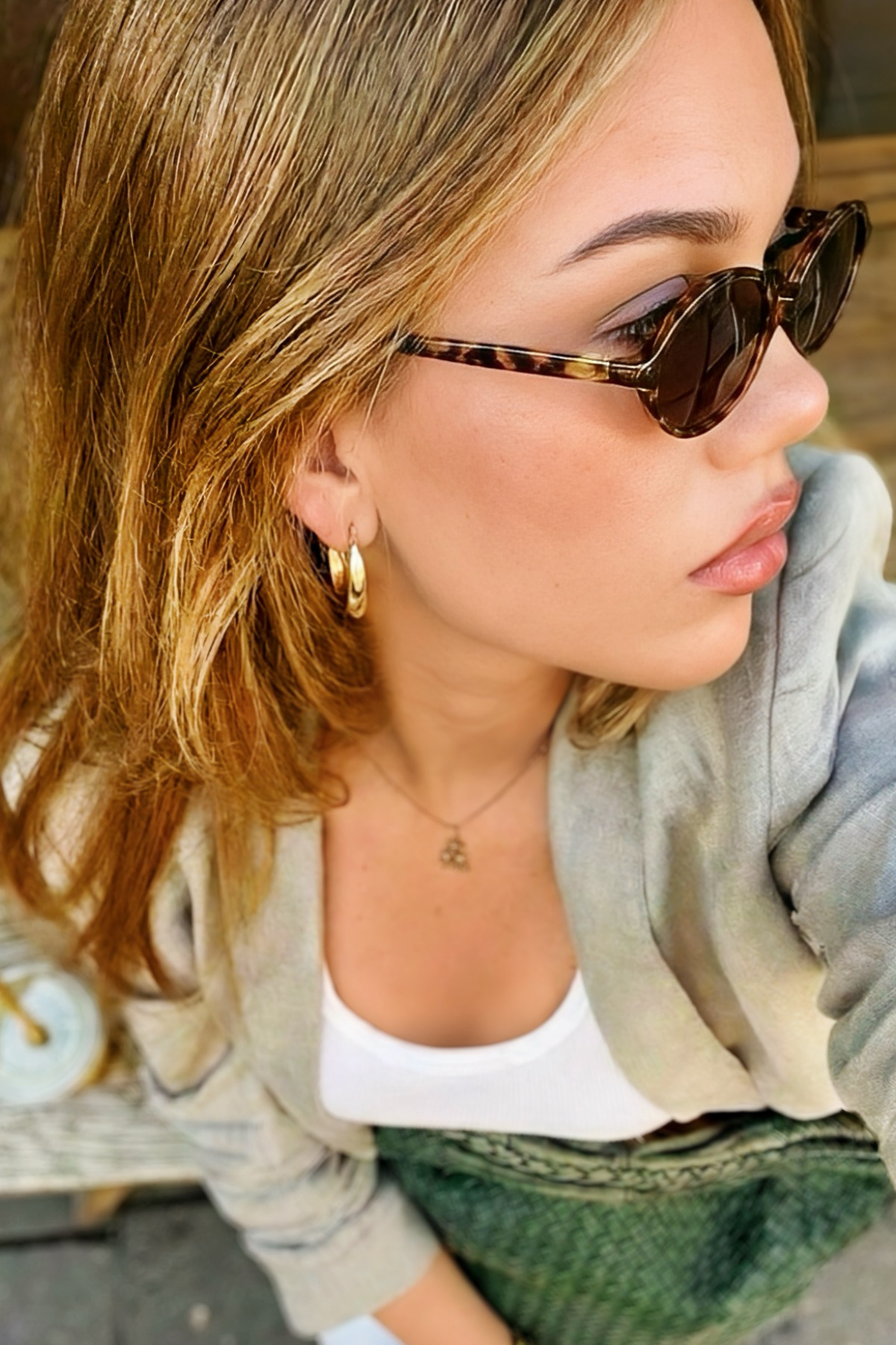 Eyesofia Oblamow Bat Unisex Leopar Çerçeveli Güneş Gözlüğü görsel 5