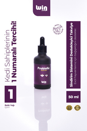 Win peaky Kediler için Sıvı Probiyotik