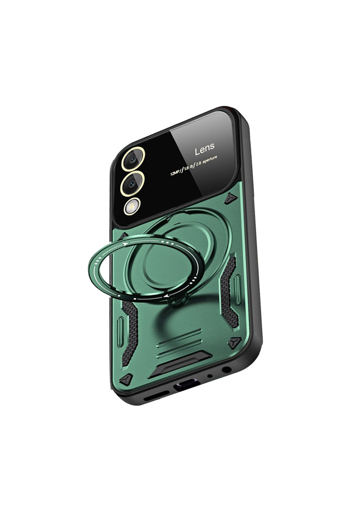 Samsung Galaxy S25 Edge İçin Uyumlu Kamera Korumalı Stand Özellikli Maksimum Darbe Korumalı Kılıf
