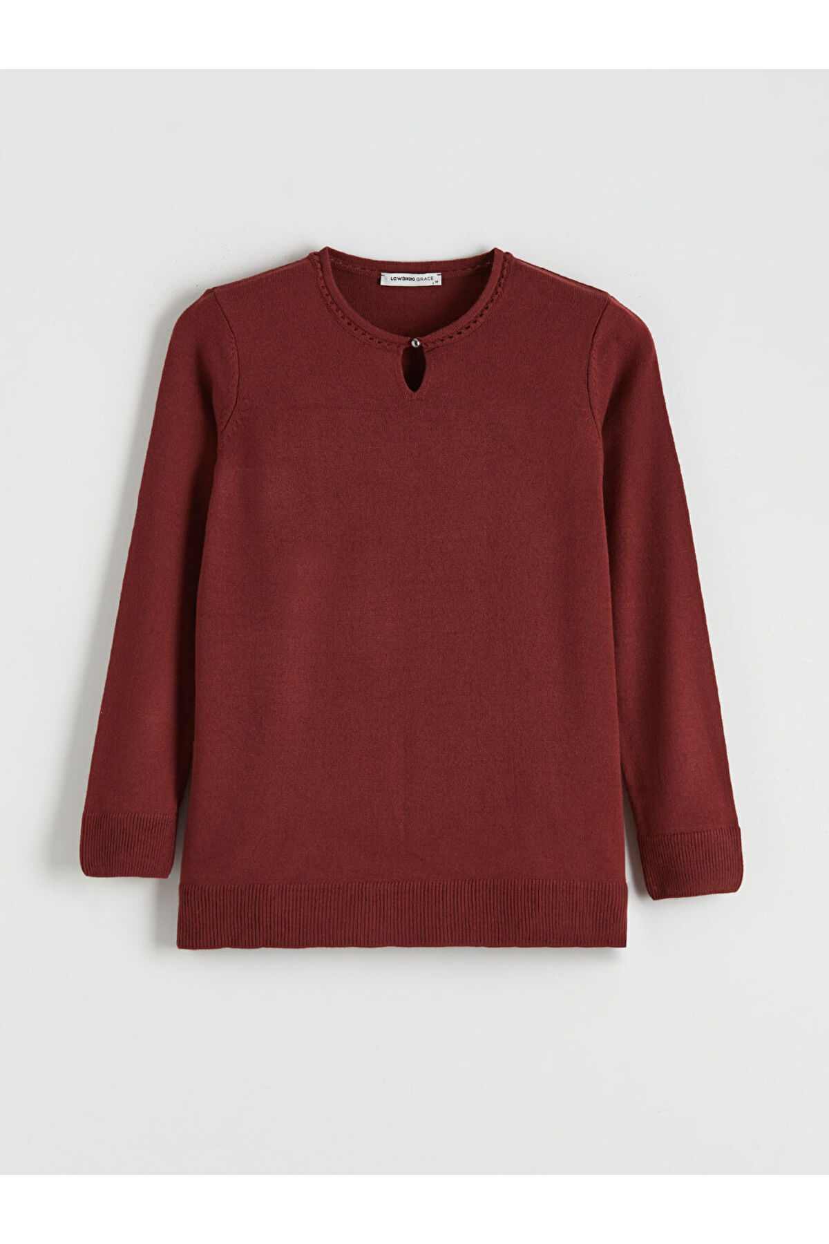 LC Waikiki Bordo Bisiklet Yaka Kadın Triko Kazak fotoğrafı 5 (önizleme)