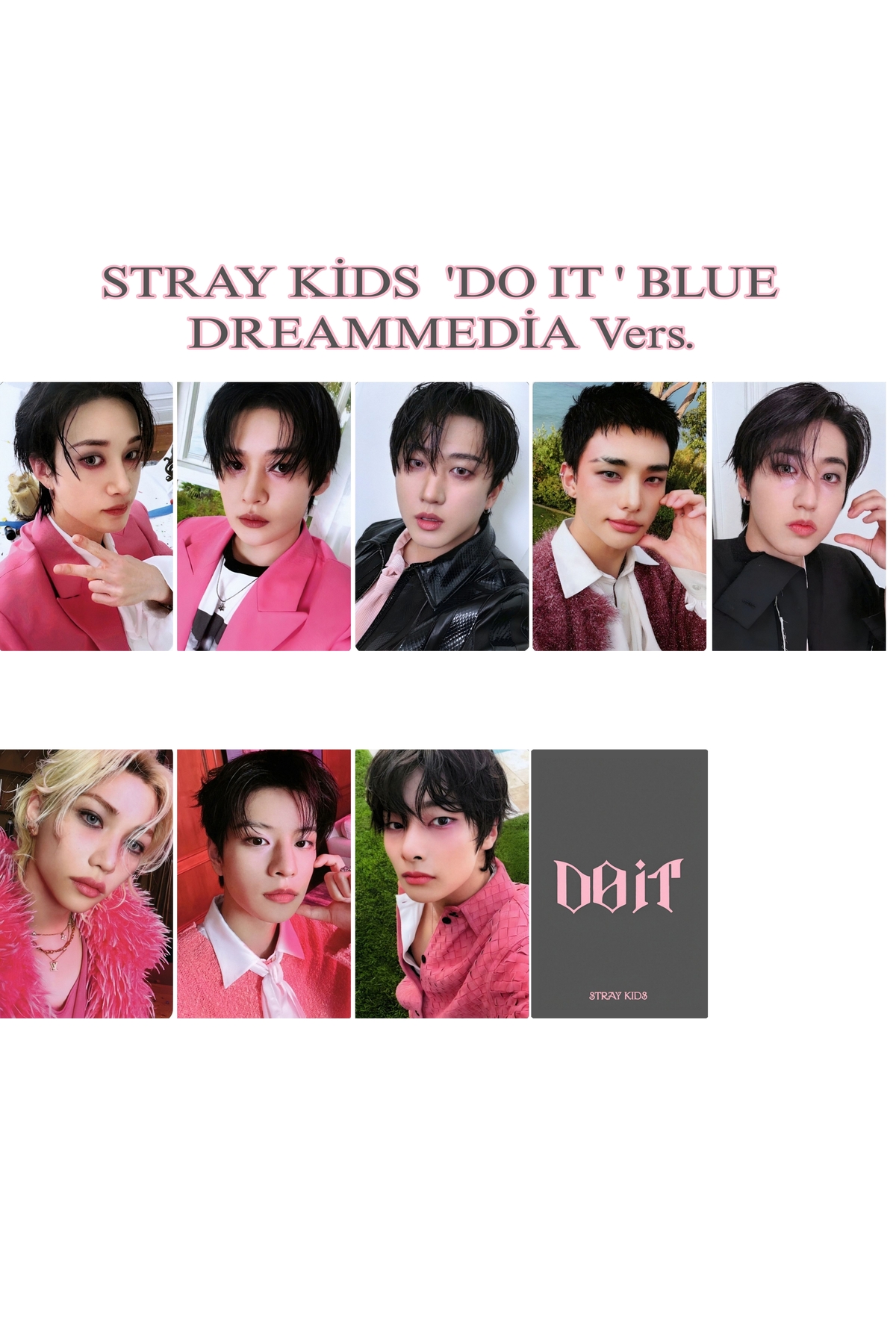 Sntay STRAY KİDS DO IT fotokart seti ' BLUE DREAM MEDİA VERS