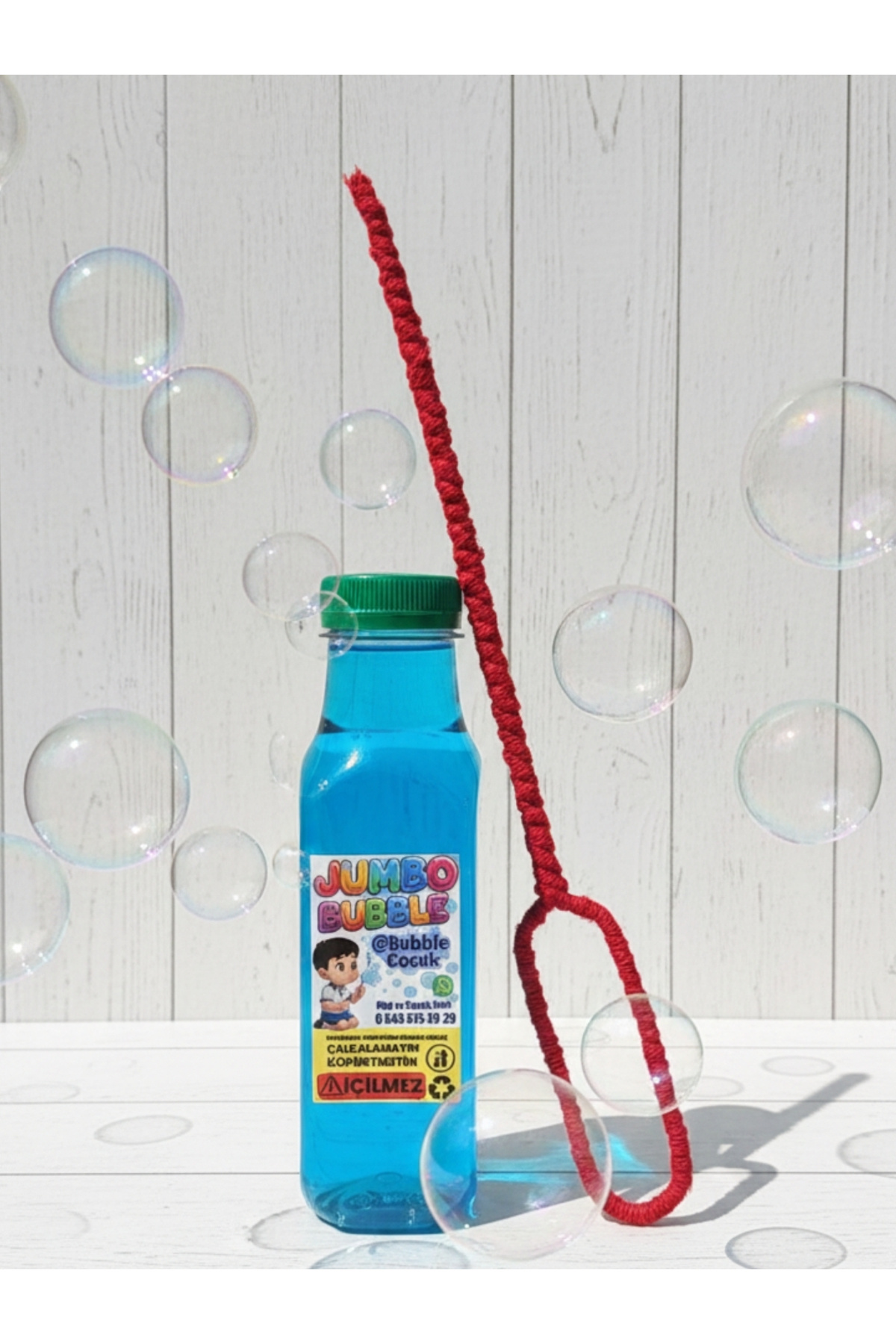 Bubble Çocuk Baloncuk Oyunu - Jumbo Bubble TallStick Kırmızı