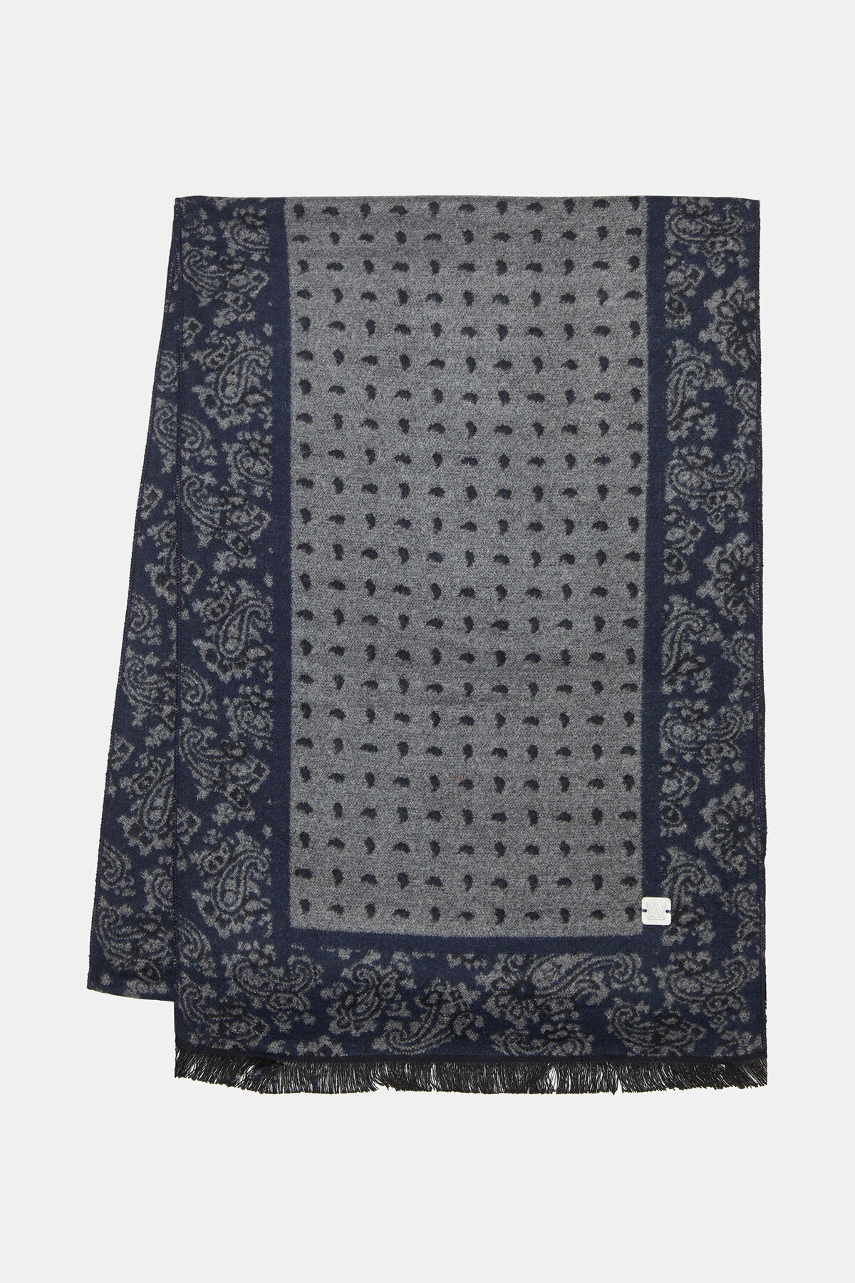 W Collection Şal Desenli Kaşkol