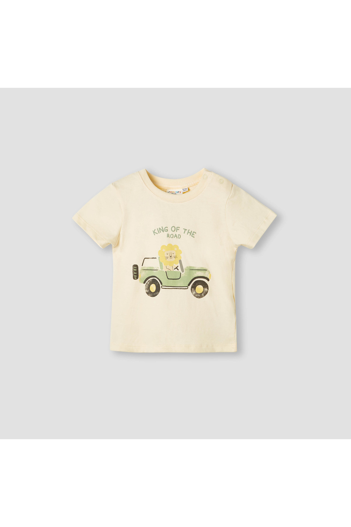 Juniors Printed T-shirt with Short Sleeves
