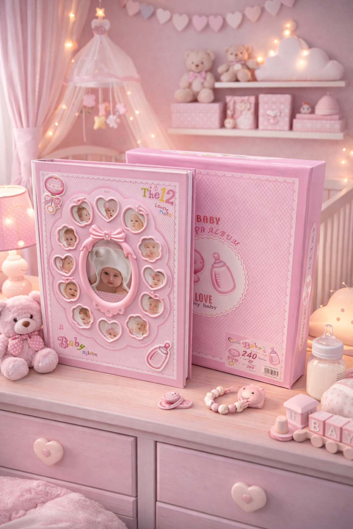 NRCN 27x34 cm Bebek Fotoğraf Albümü – 240 Fotoğraf Kapasiteli fotoğrafı 3 (önizleme)