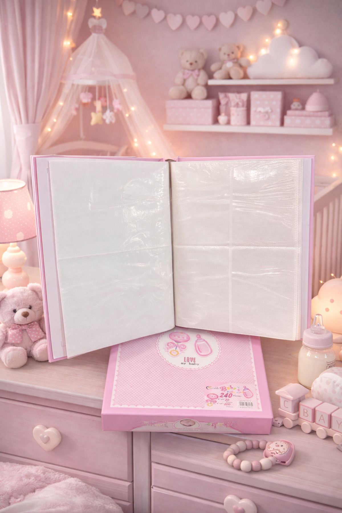 NRCN 27x34 cm Bebek Fotoğraf Albümü – 240 Fotoğraf Kapasiteli fotoğrafı 2 (önizleme)