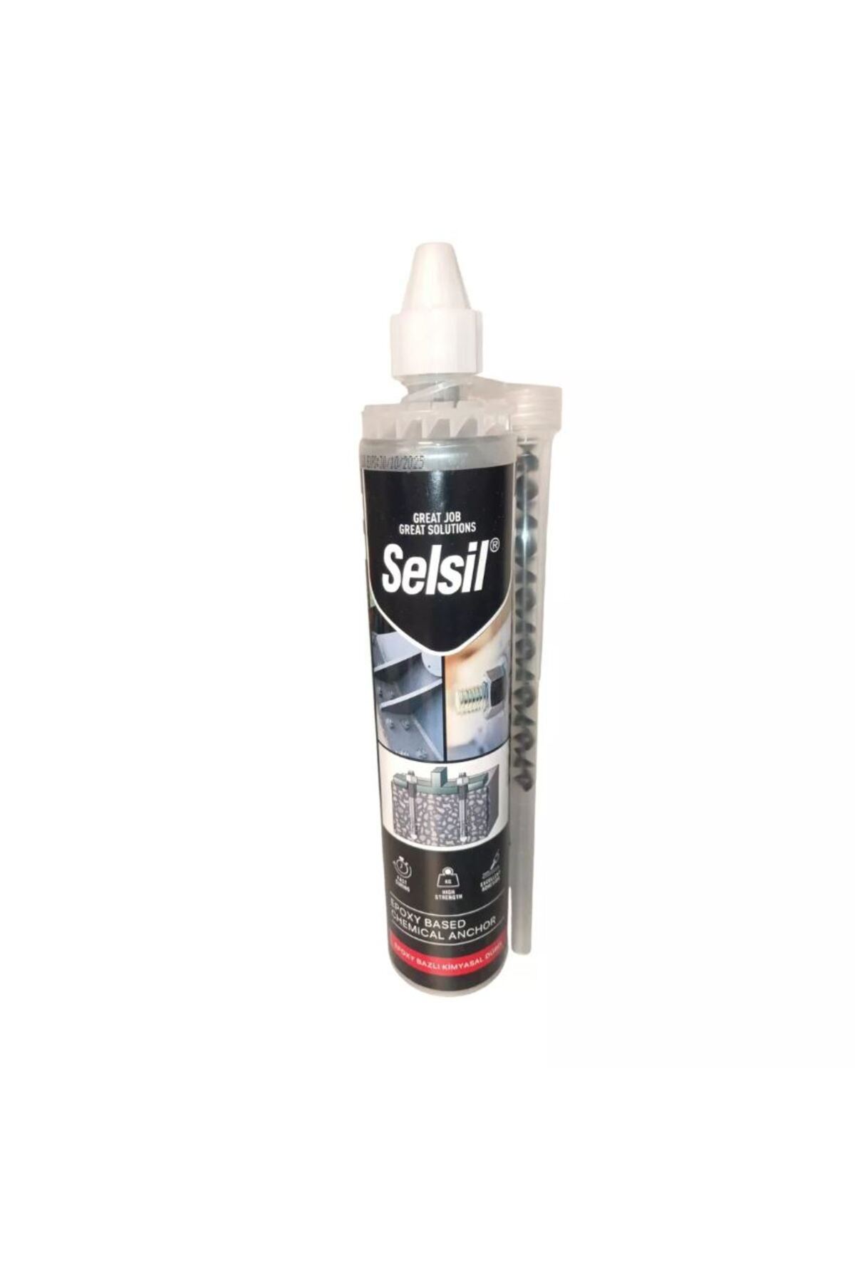 Selsil Epoksi Kimyasal Dübel 300ML (Silikon tabancası ile uygulanır)