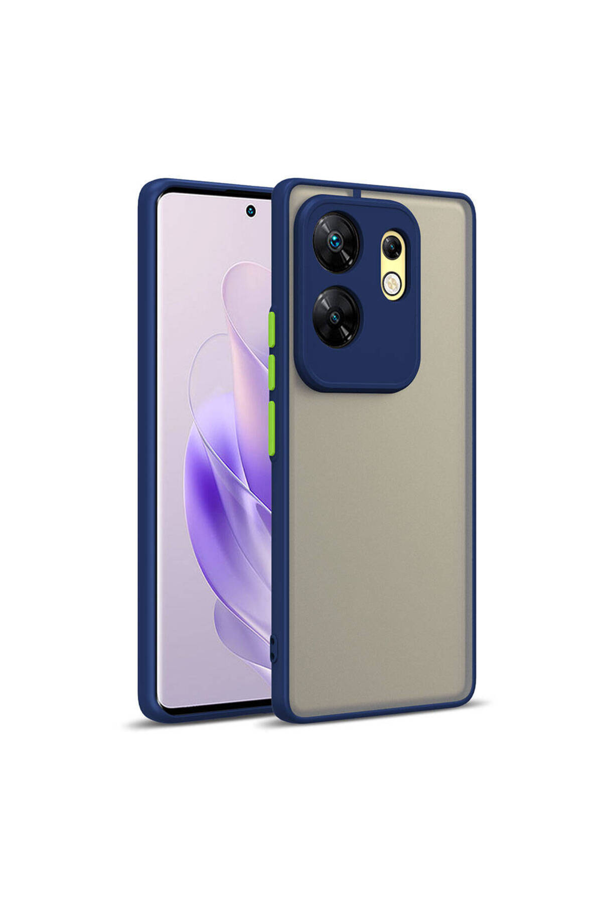 İnfinix Zero 30 4G Kılıf ANKY Hux Kapak - Lacivert
