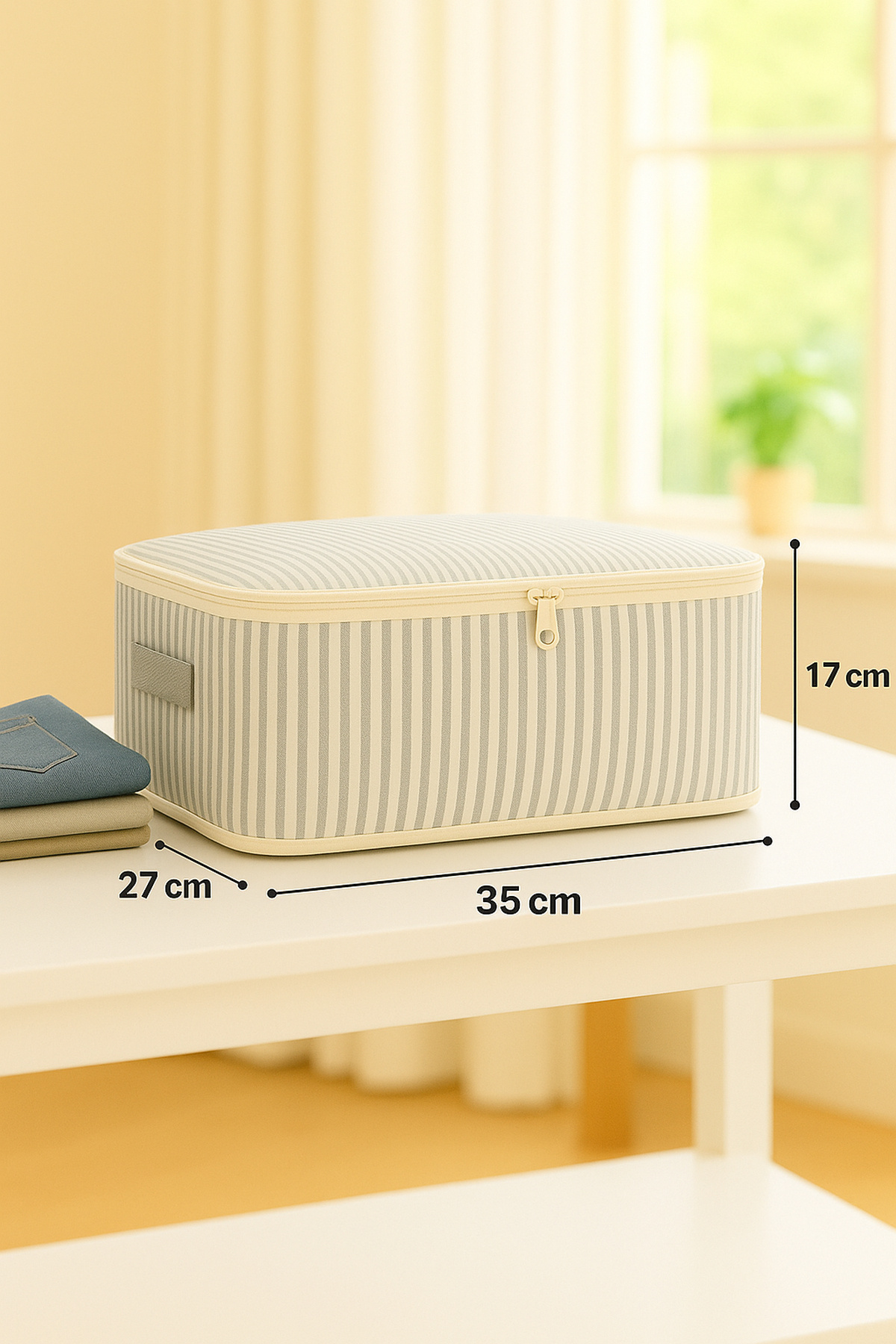 Spartek home textile 6 Parça çizgili desenli - Doğum/Hastane Çıkış Çantası - çizgili desenli fotoğrafı 2 (önizleme)