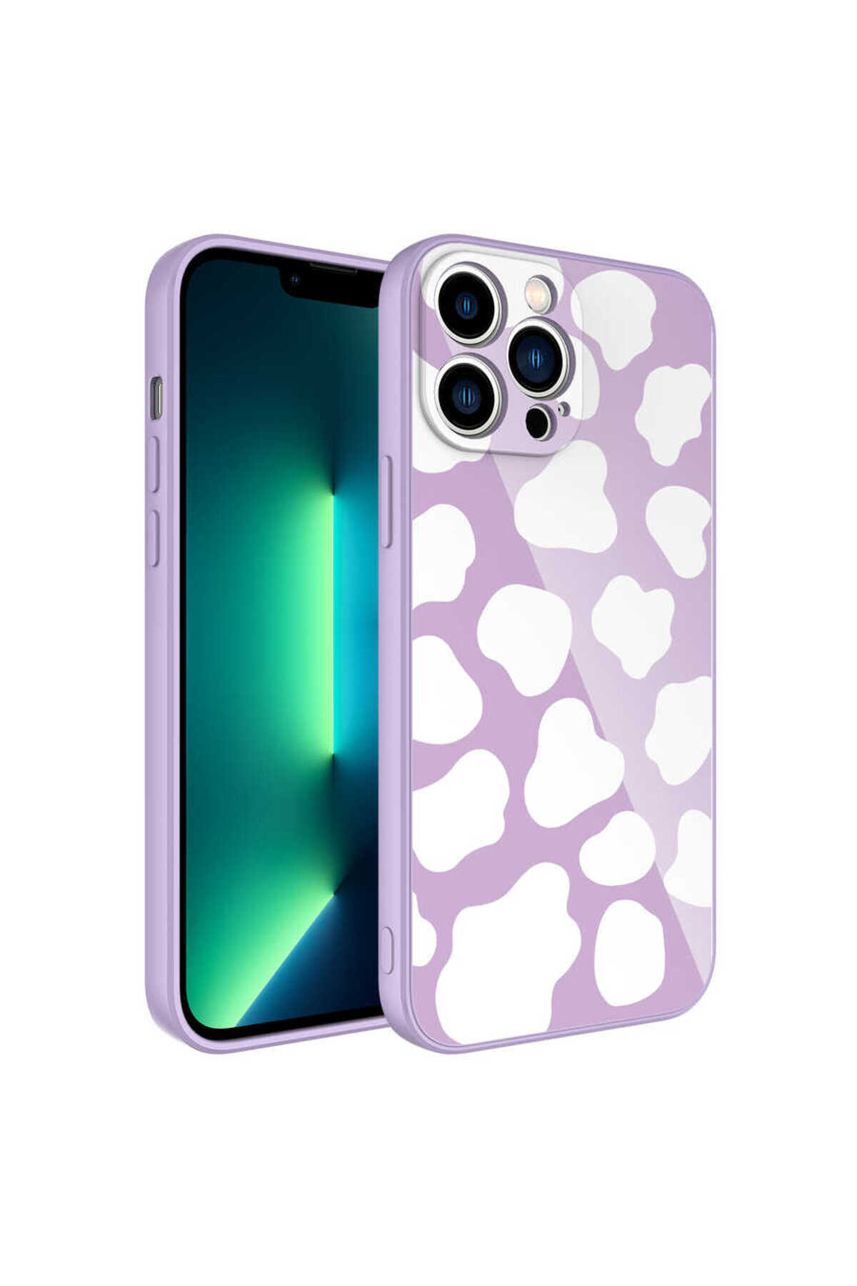 iPhone 13 Pro Max Uyumlu Kamera Korumalı Desenli Sert Silikon ANKY Epoksi Kılıf-NO6