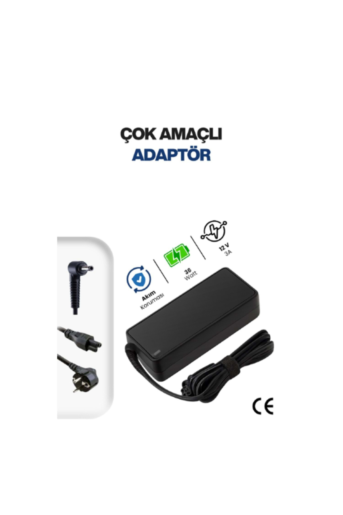TTT 12V 3A 5.5 * 2.5mm 36W AC/DC Adaptör