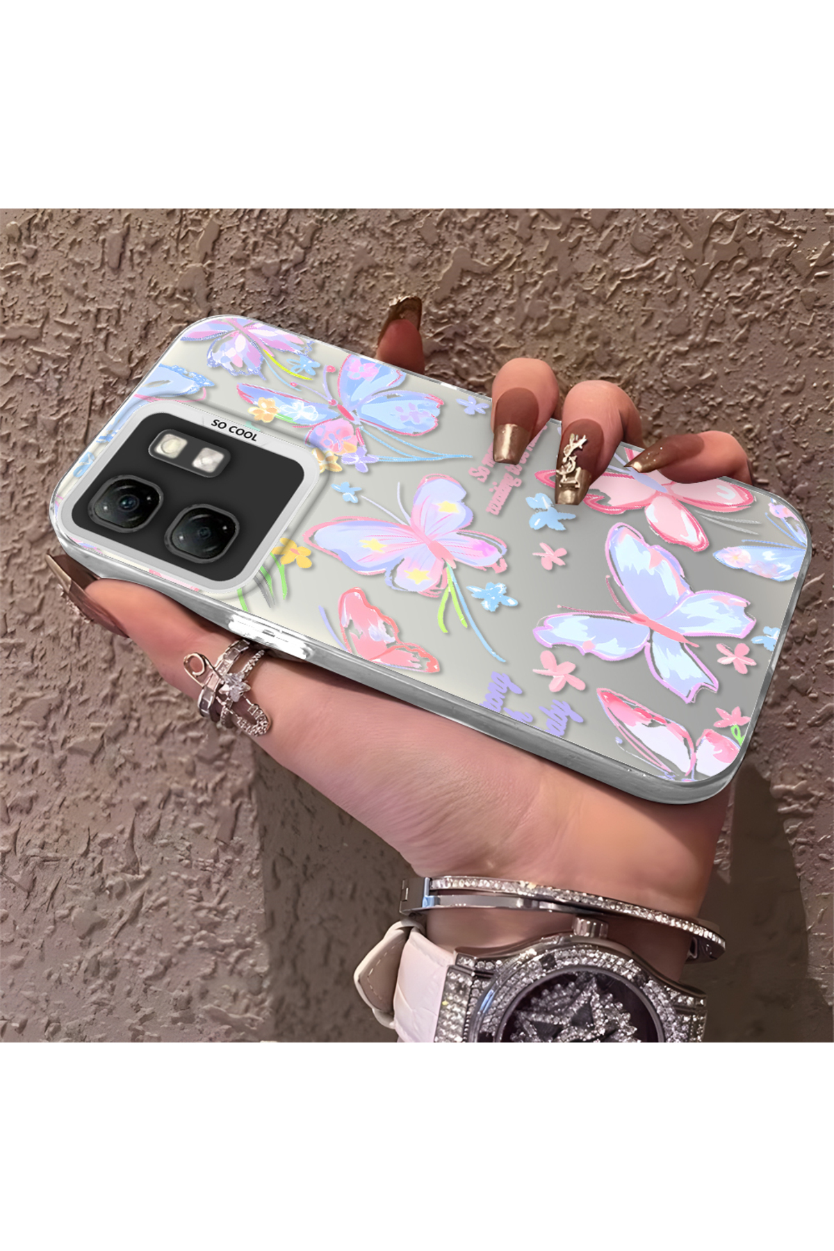 Infinix Smart 9 Compatible Phone Case strawberry Anti-shock Camera Anti-fall