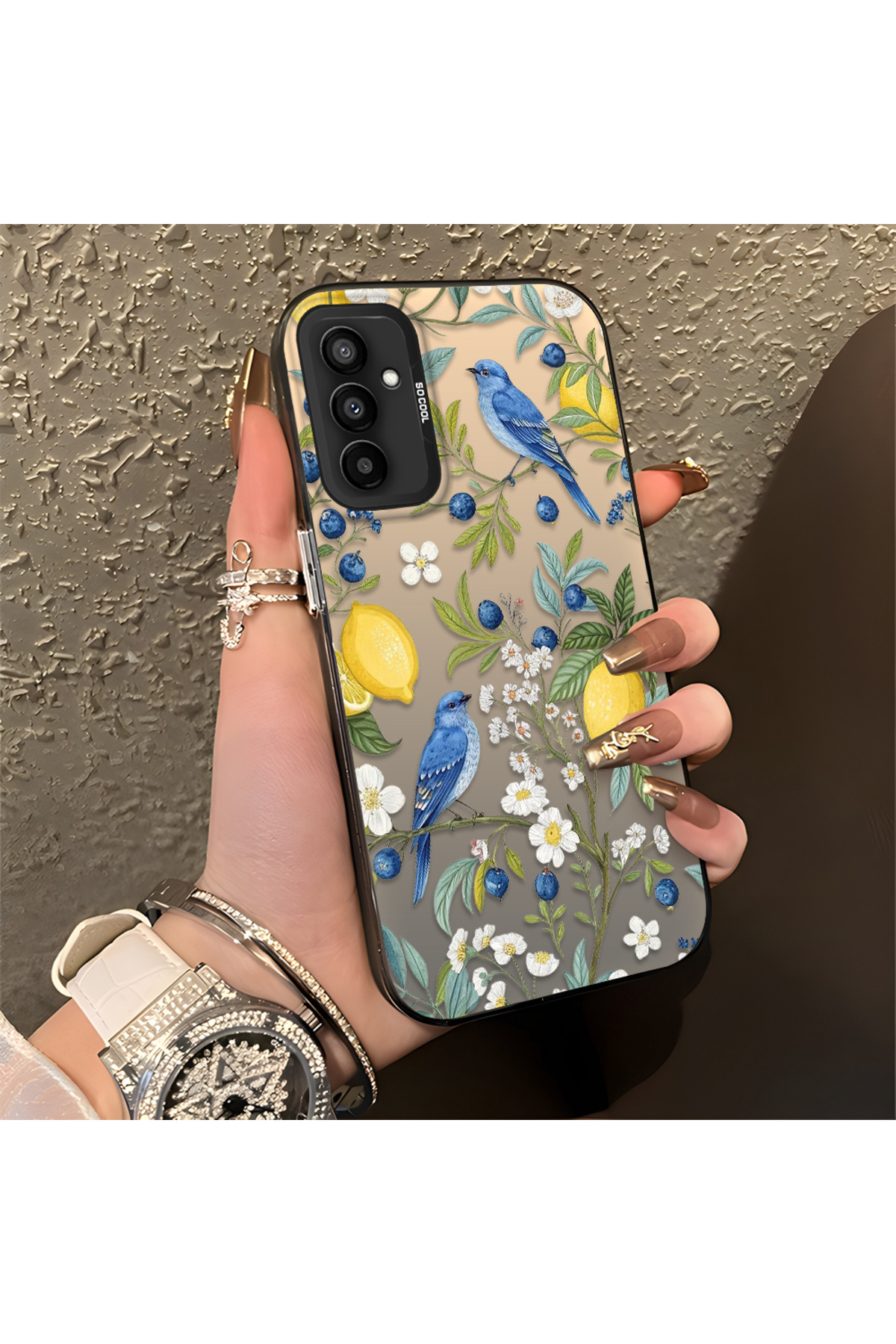 Samsung Galaxy M13/M23 Compatible Case Anti-shock Anti-shock Beautiful Bird Phone Case