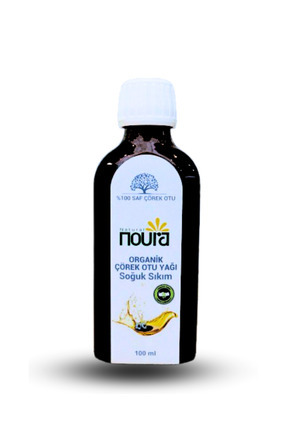 Noura Natural 100 ml Organik Çörekotu Yağı- %100 Doğal -Soğuk Sıkım - Yerli T...