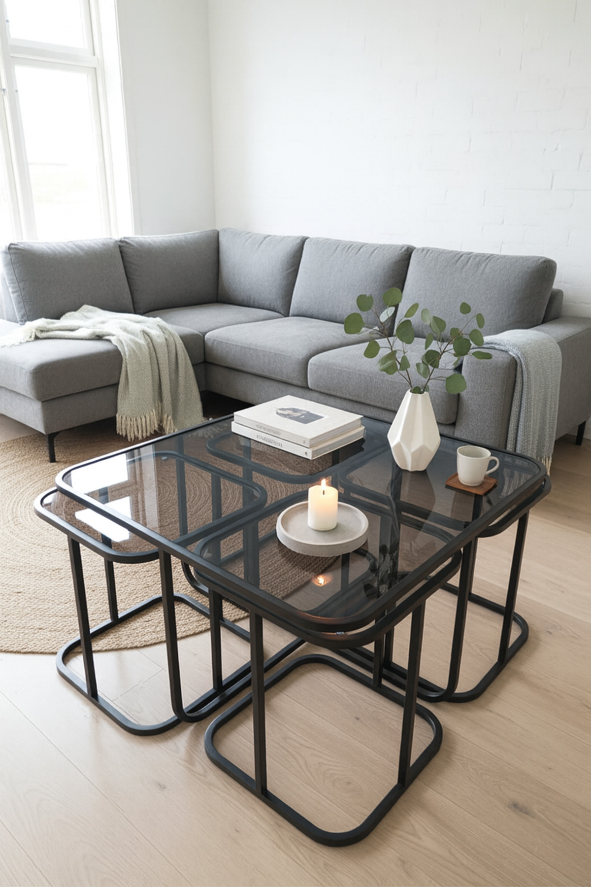 Soho Coffee Table - Smoked Tempered Tempered Tempered Glass